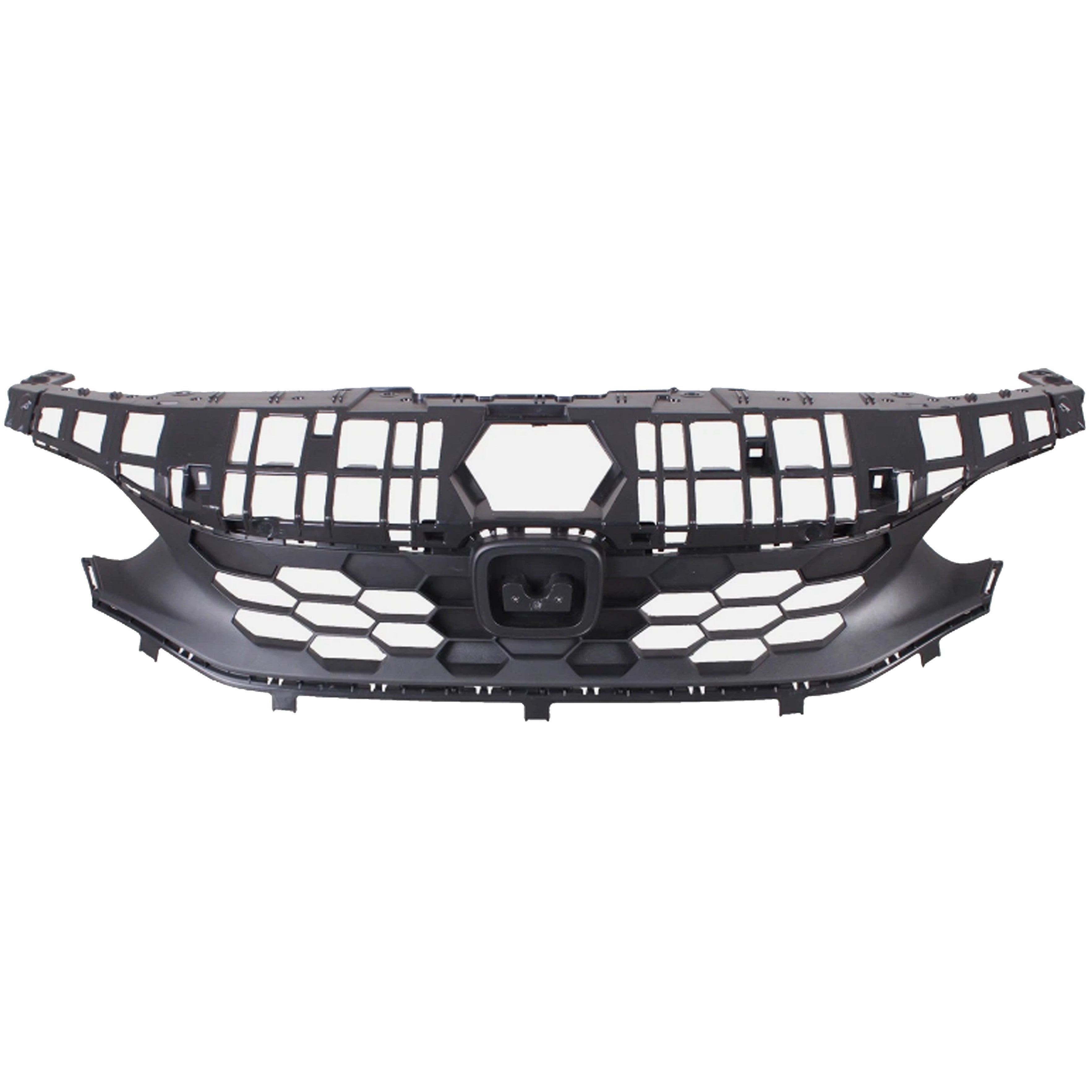 For 2022 2023 2024 2025 Honda Civic Hatchback Front Bumper Upper Grille Glossy Black Grill ABS 71200T43A01