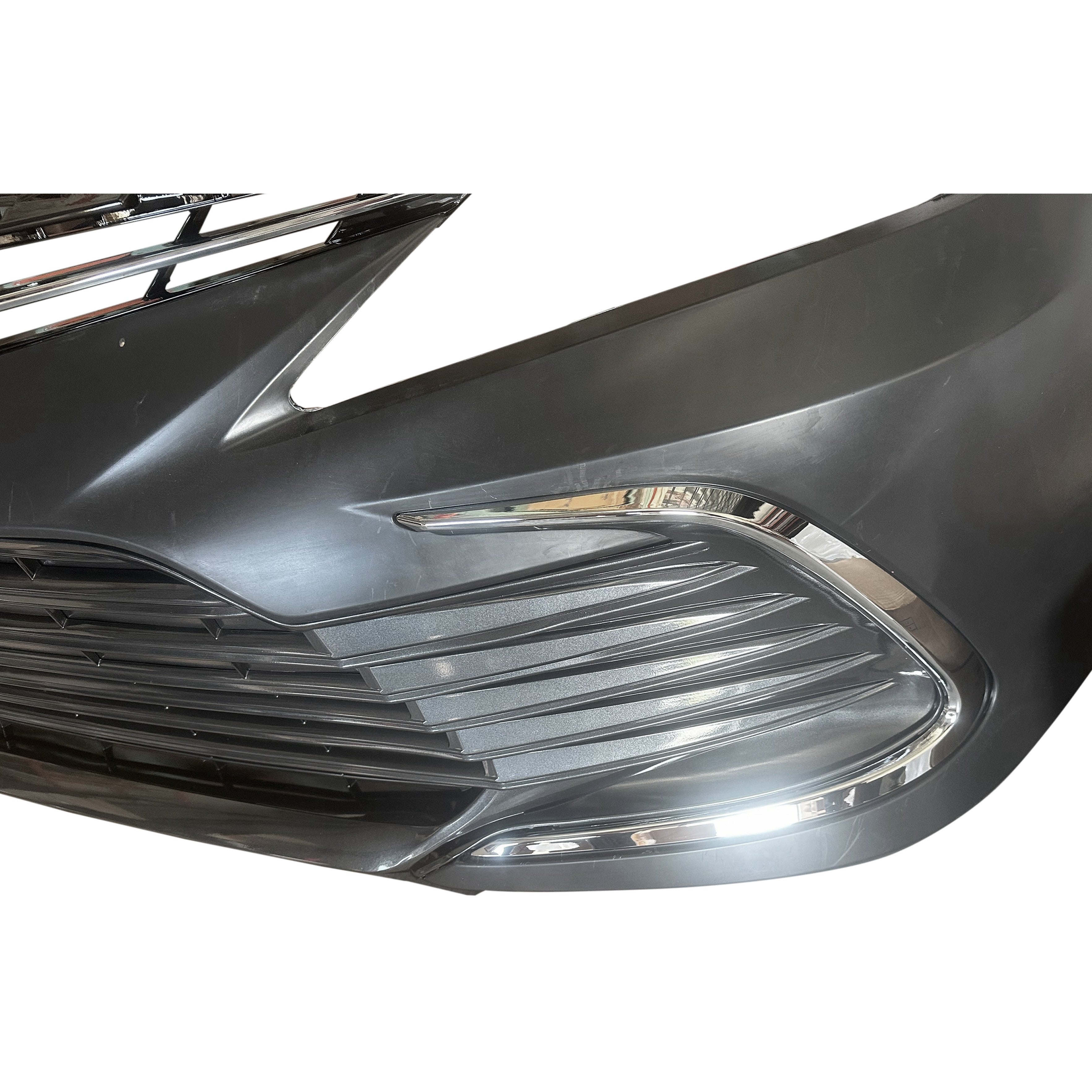 For 2021 2022 2023 2024 Toyota Camry LE Front Bumper Cover Fascia with Grille Black Assembly Set