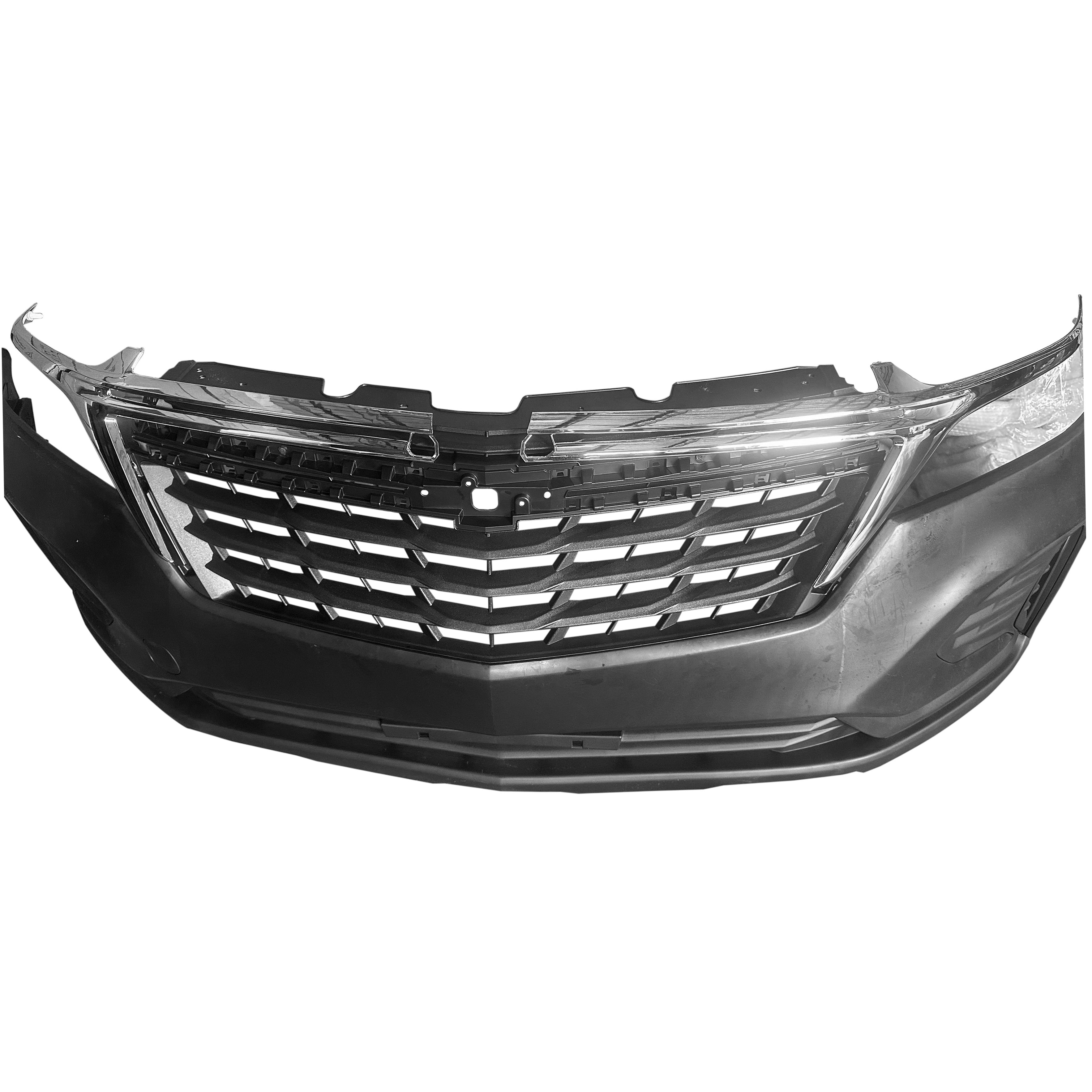 For 2022 2023 2024 Chevy Equinox LS Front Bumper Assembly with Grille Fog Covers No Sensor Holes
