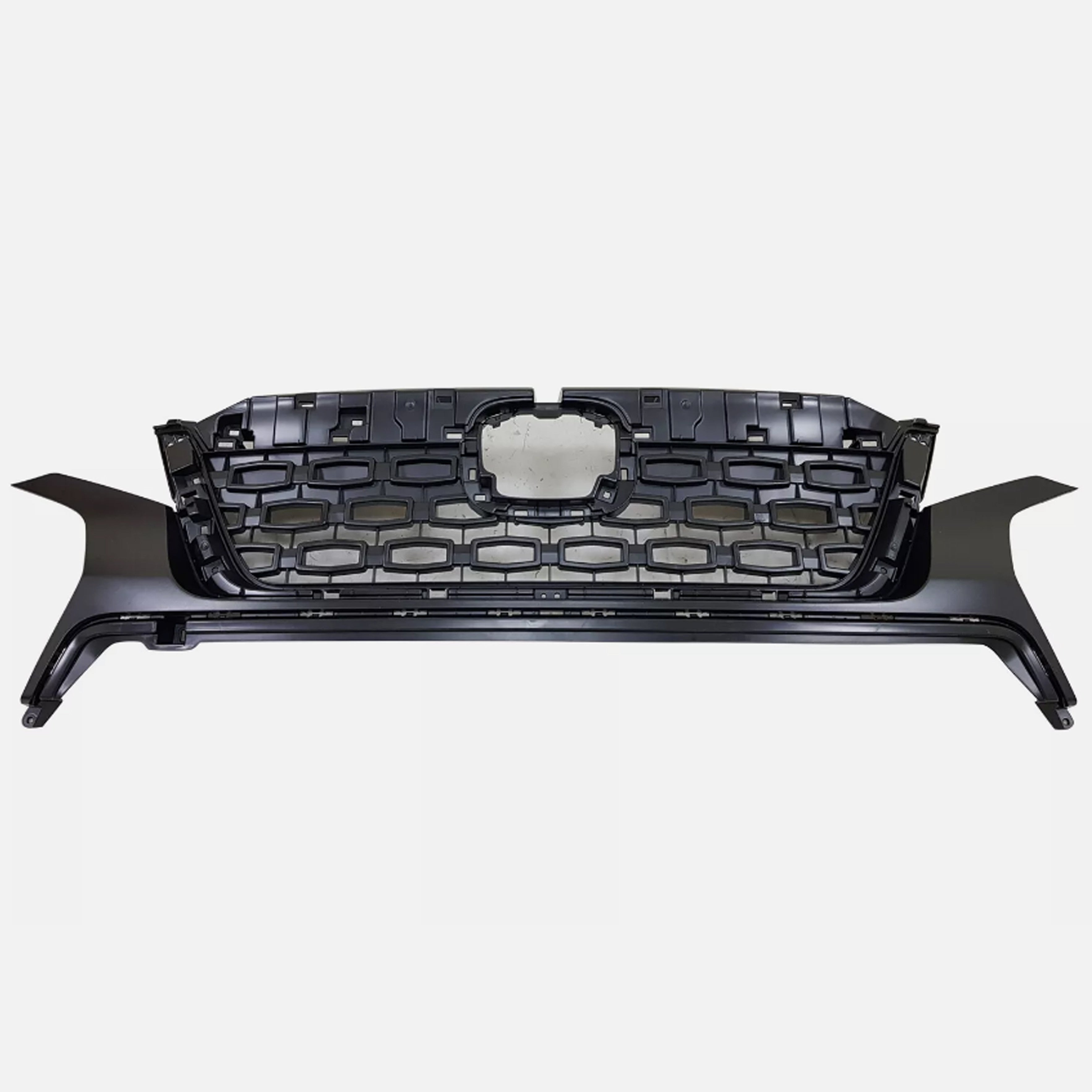 For 2019 2020 2021 Honda Passport Front Bumper Upper Grille with Grille Trim Black Factory