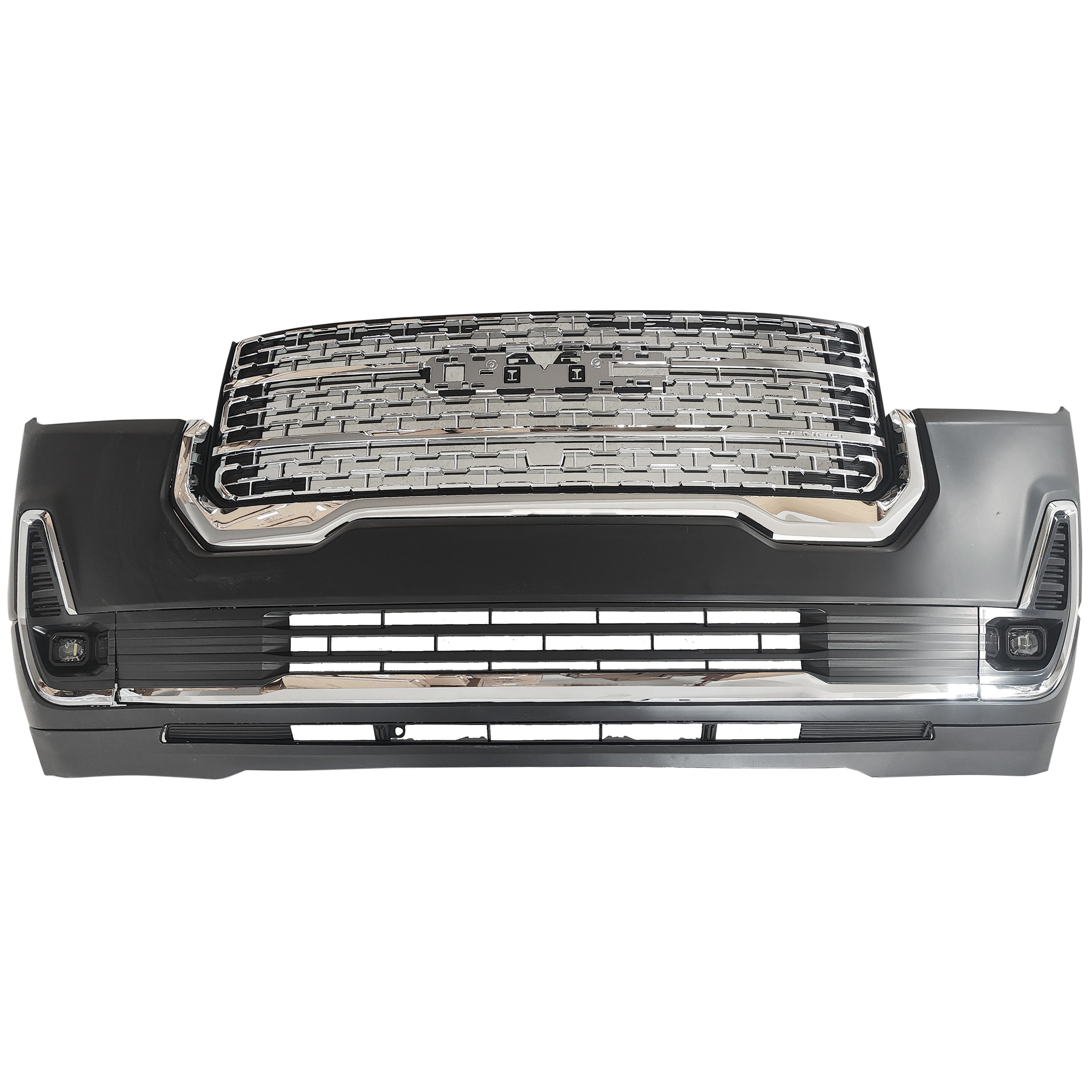 For 2020 2021 2022 2023 GMC Acadia Front Bumper Cover Fascia with Grille Fog Light Assembly Set