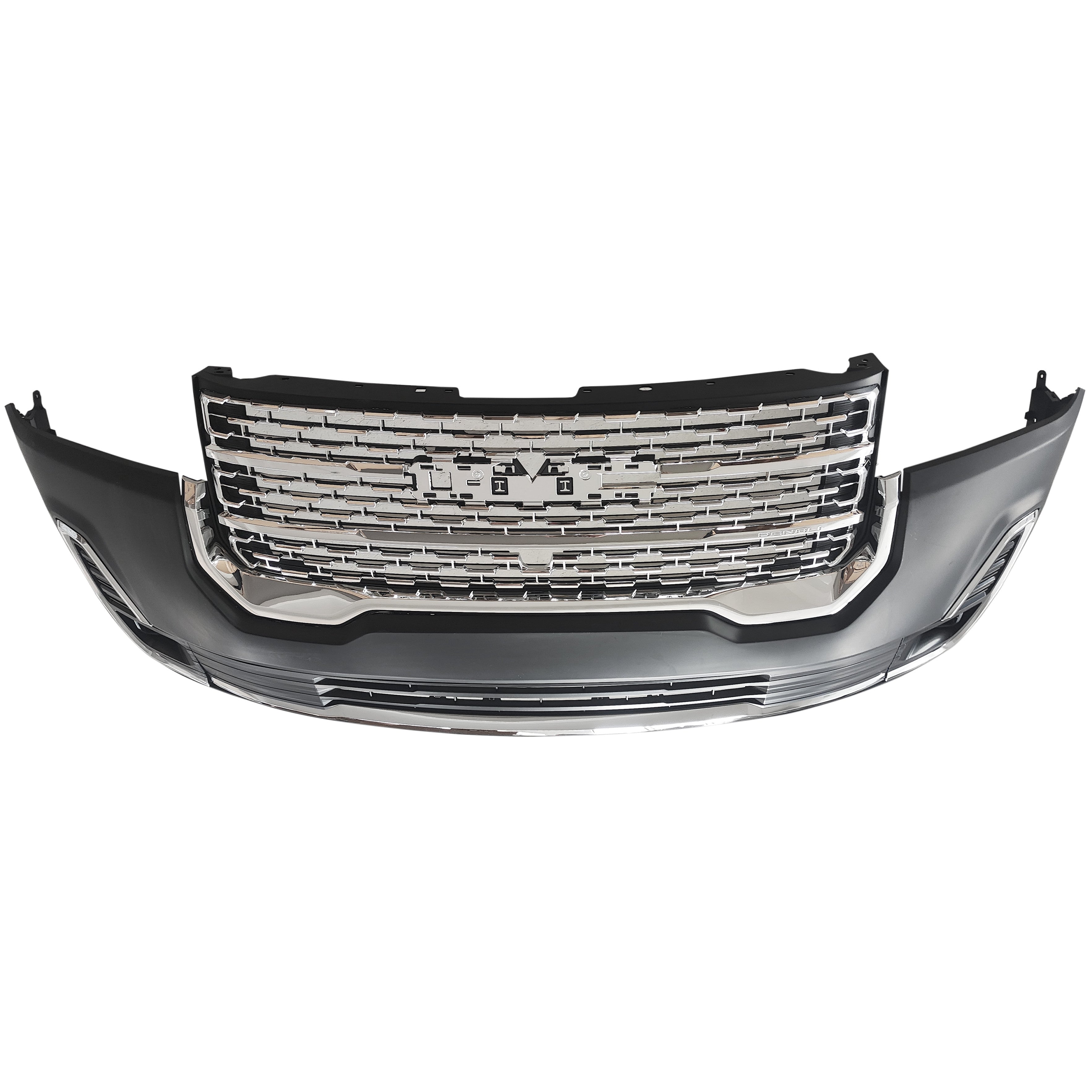 For 2020 2021 2022 2023 GMC Acadia Front Bumper Cover Fascia with Grille Fog Light Assembly Set