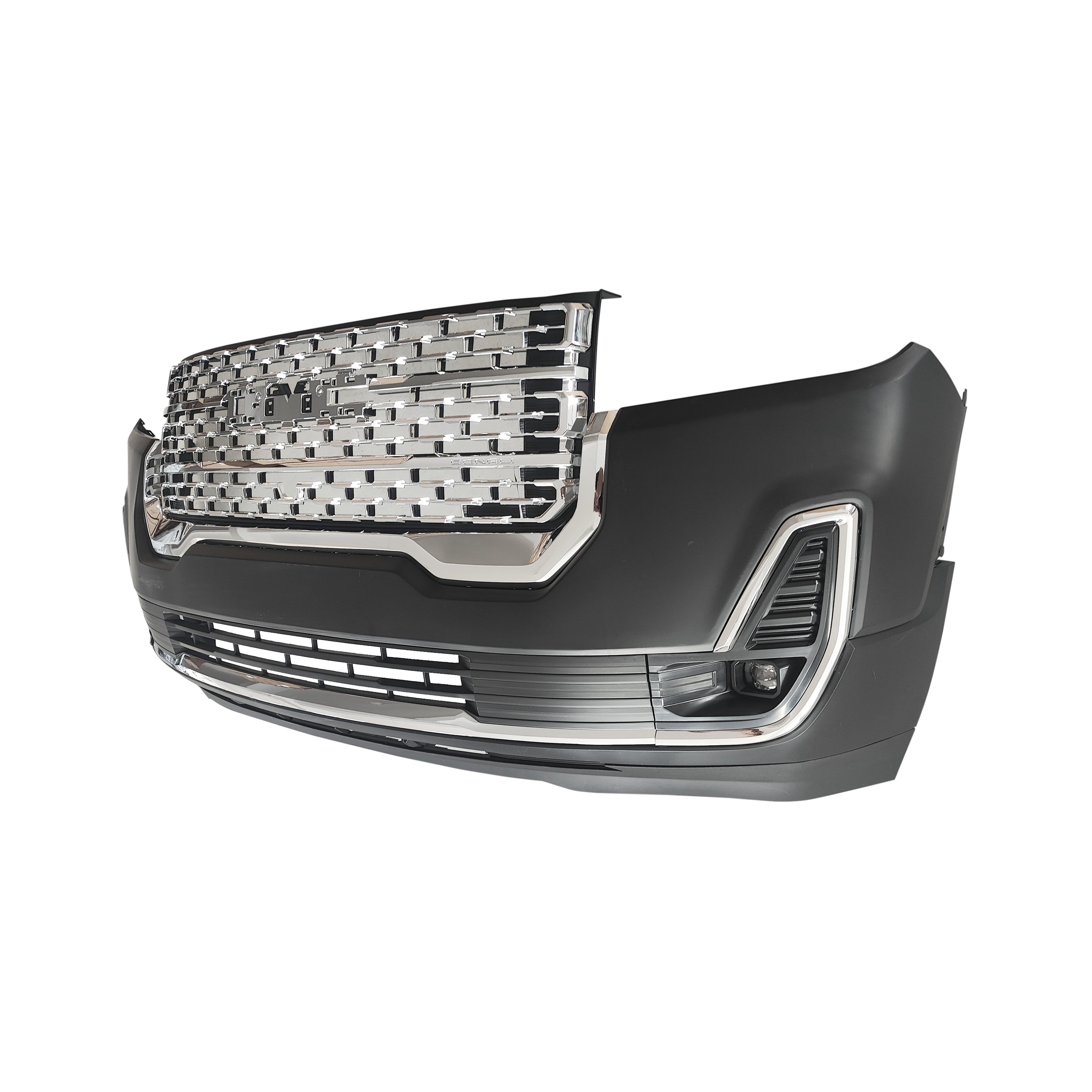 For 2020 2021 2022 2023 GMC Acadia Front Bumper Cover Fascia with Grille Fog Light Assembly Set