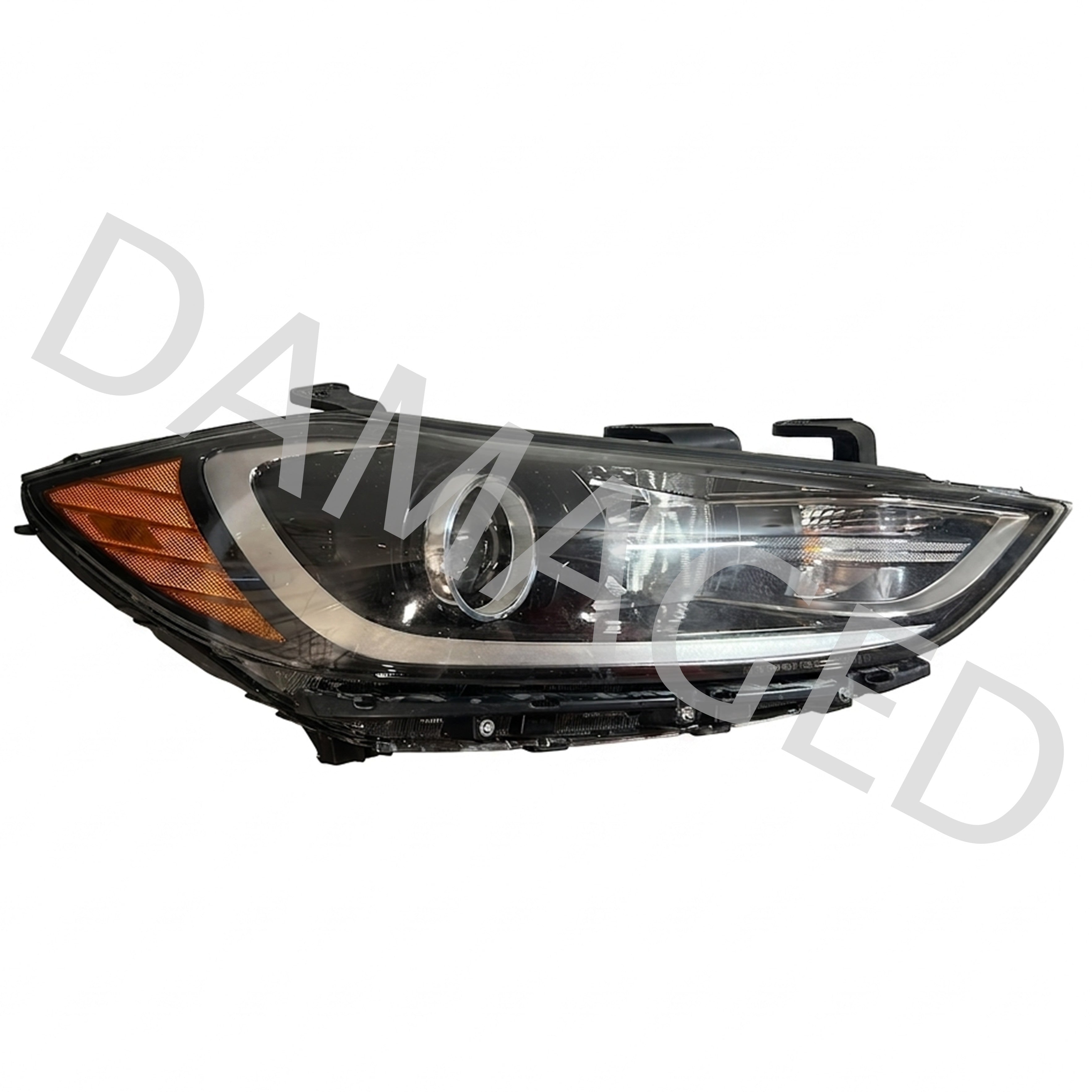 2017 2018 Hyundai Elantra Front Halogen Headlight with Bulb Passenger Right Side RH Damaged