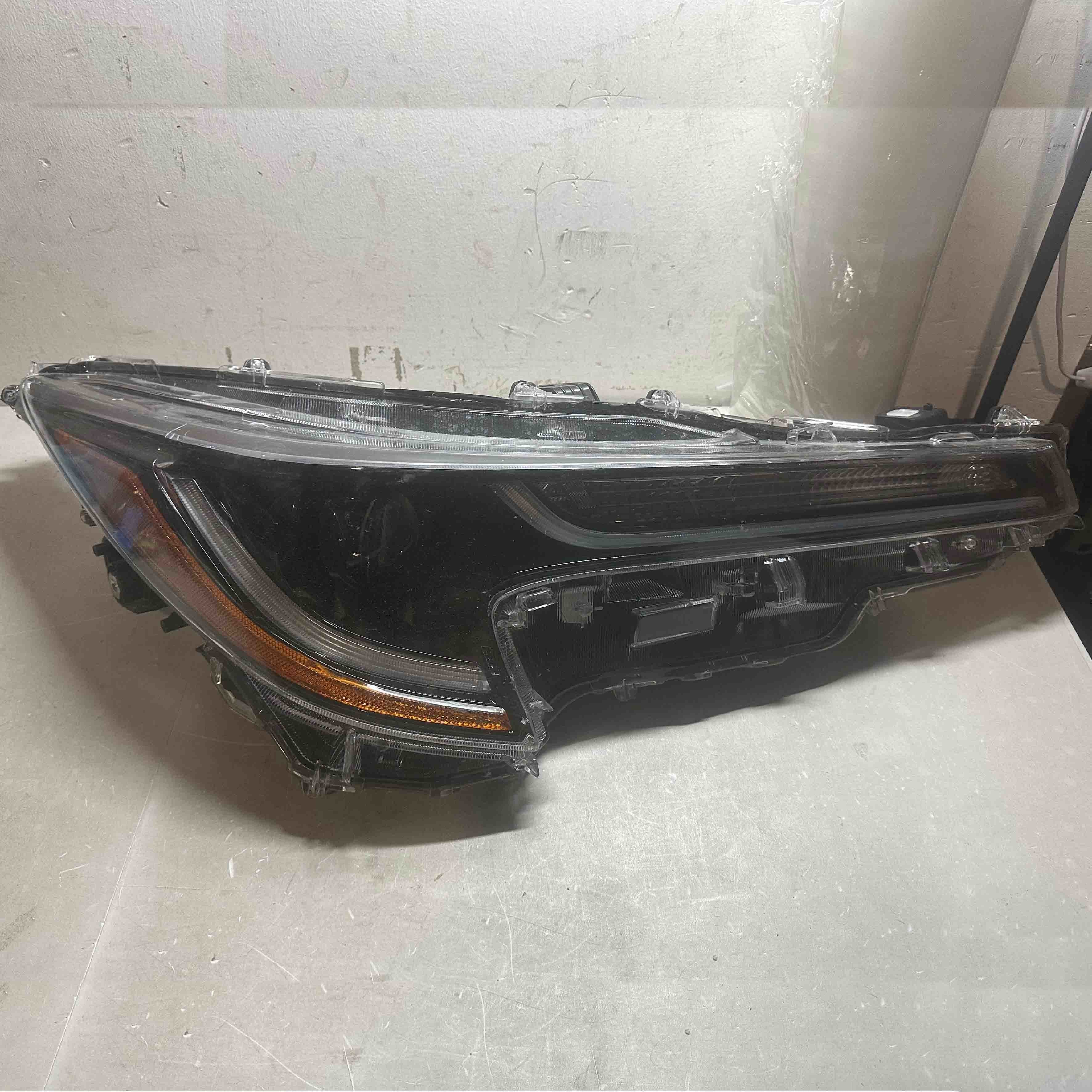 <p>2020 2021 2022 Toyota Corolla L LE Headlight Assembly LED Daytime Running Lamp Right Passenger Side Damaged</p>