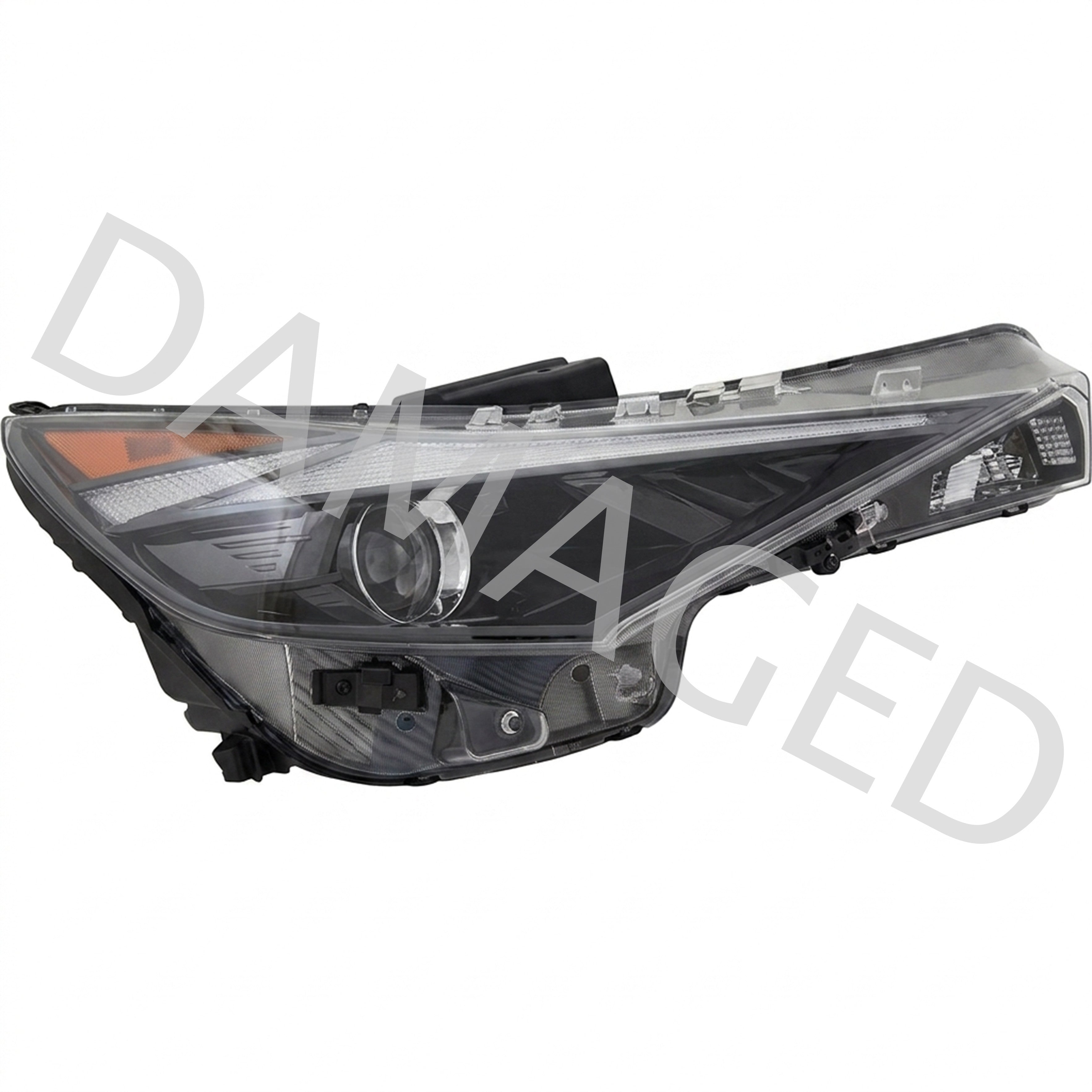 2021 2022 2023 Hyundai Elantra Headlight Assembly Halogen with LED Passenger Side Damaged