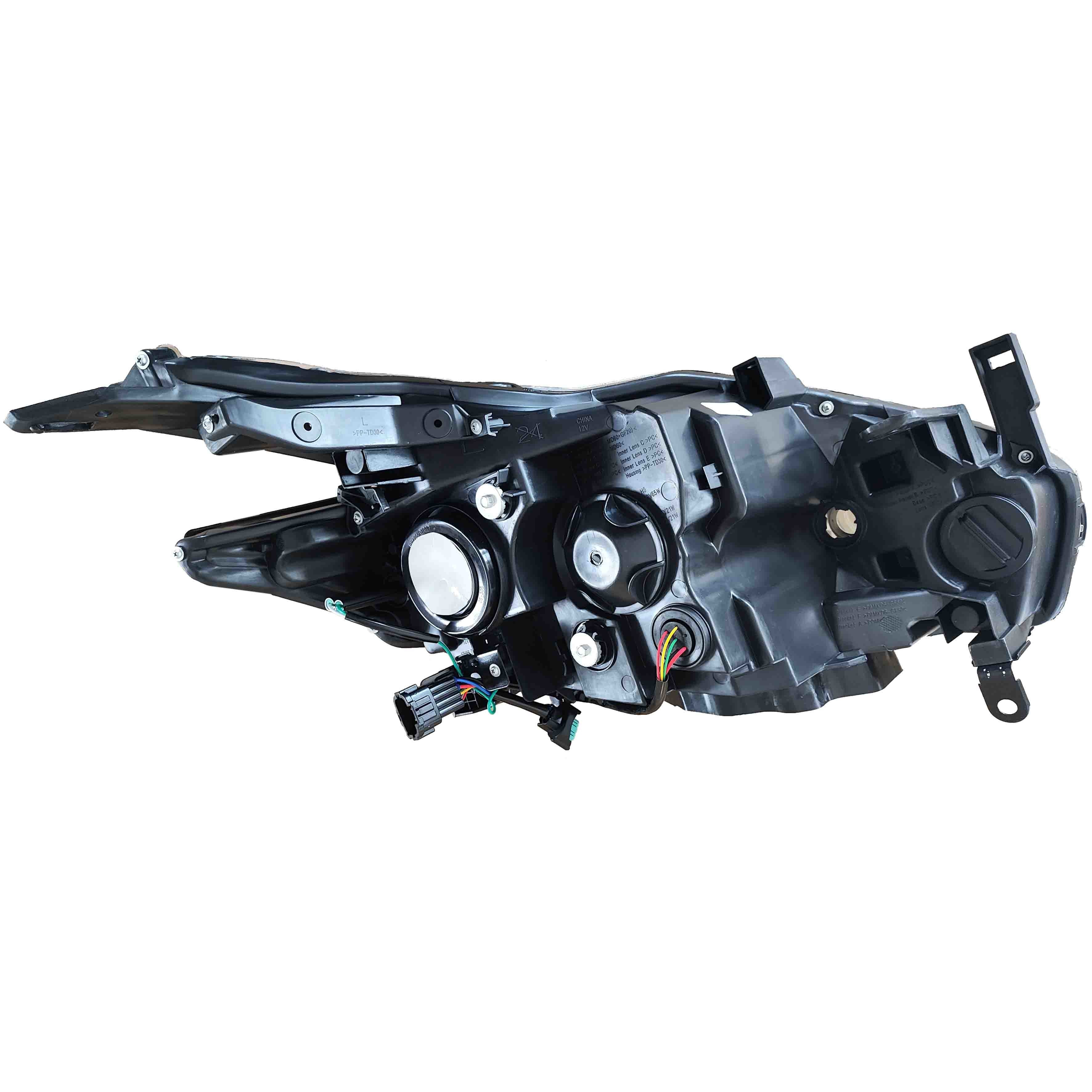 For 2015 2016 2017 2018 Nissan Murano with Halogen Headlight Assembly Left Right Driver Passenger Side Pair Set 2Pcs