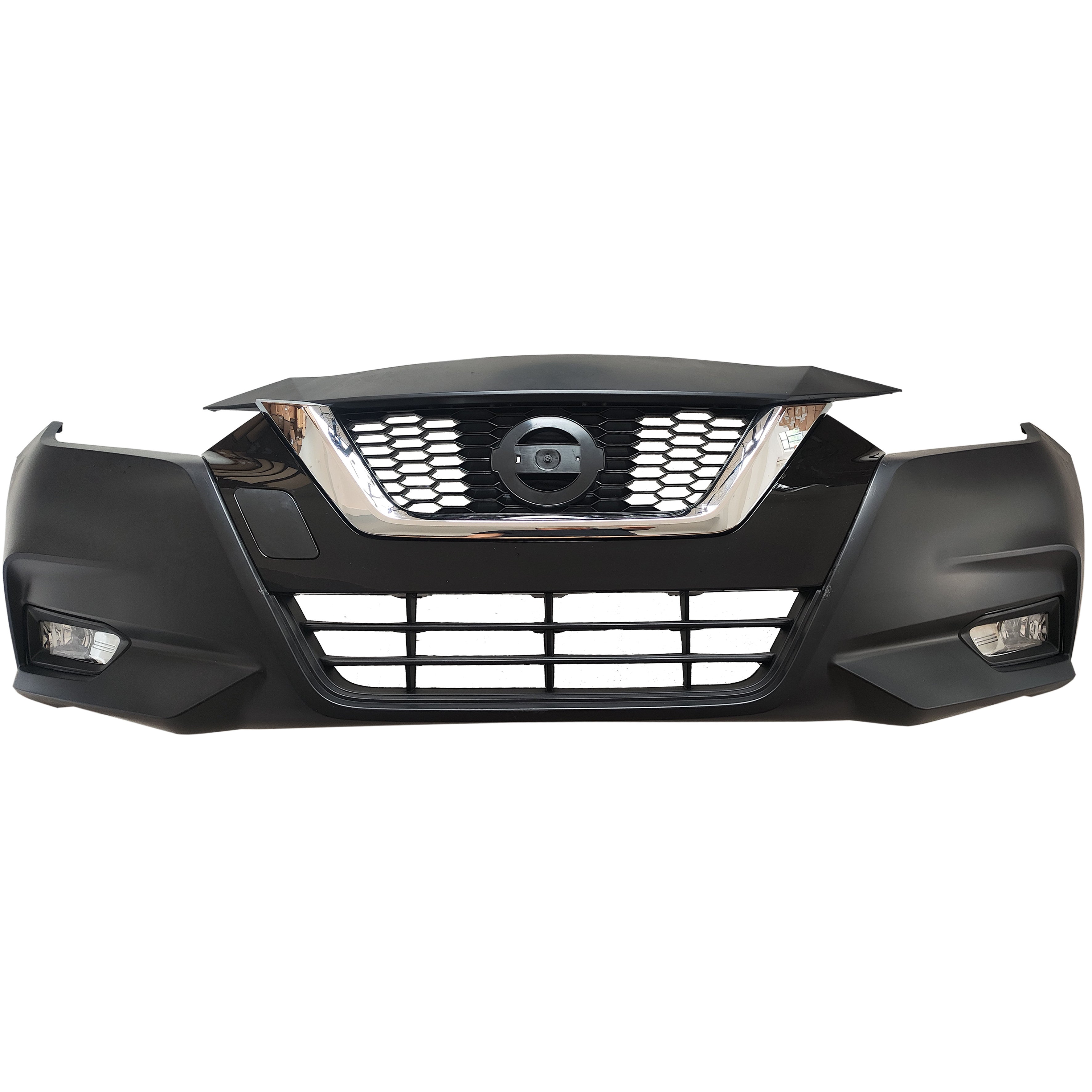 For 2020 2021 2022 Nissan Versa Front Bumper Cover with Upper Lower Grille & Fog Assembly