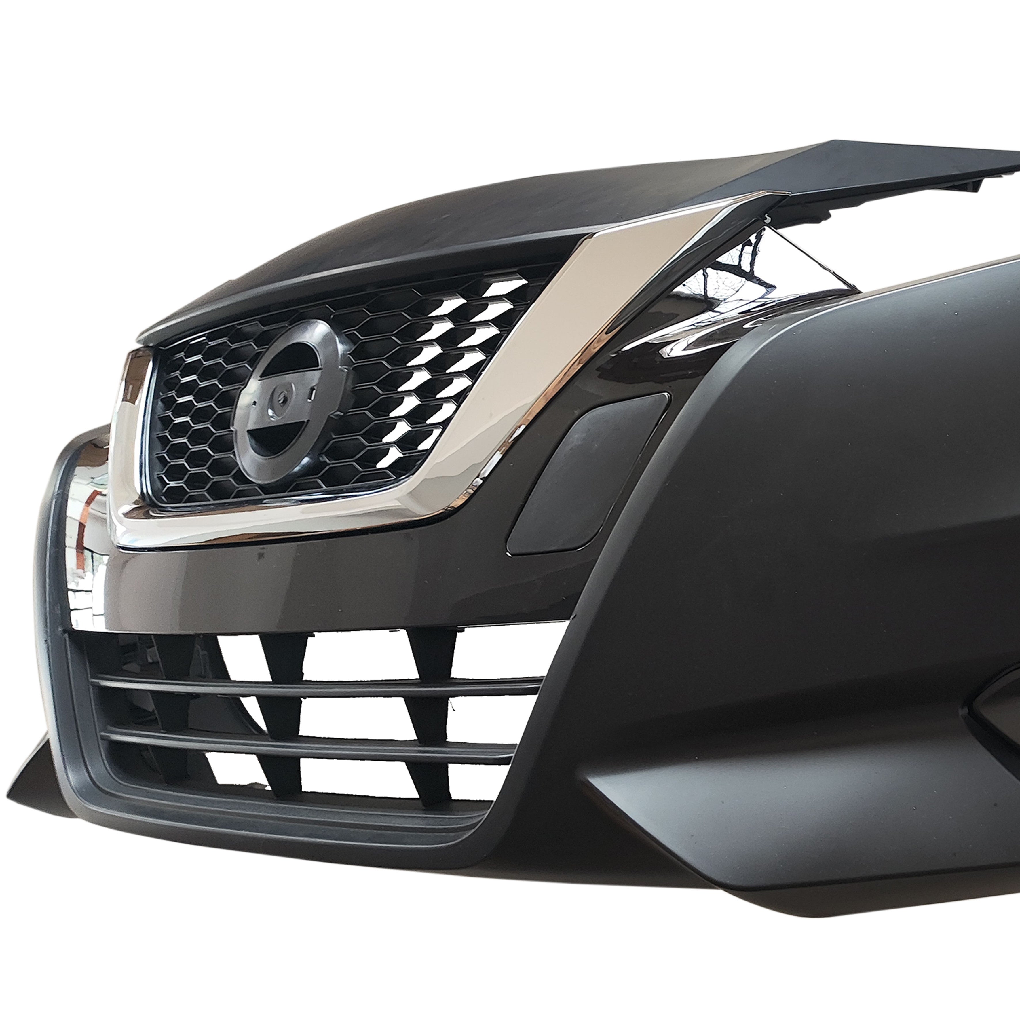 For 2020 2021 2022 Nissan Versa Front Bumper Cover with Upper Lower Grille & Fog Assembly