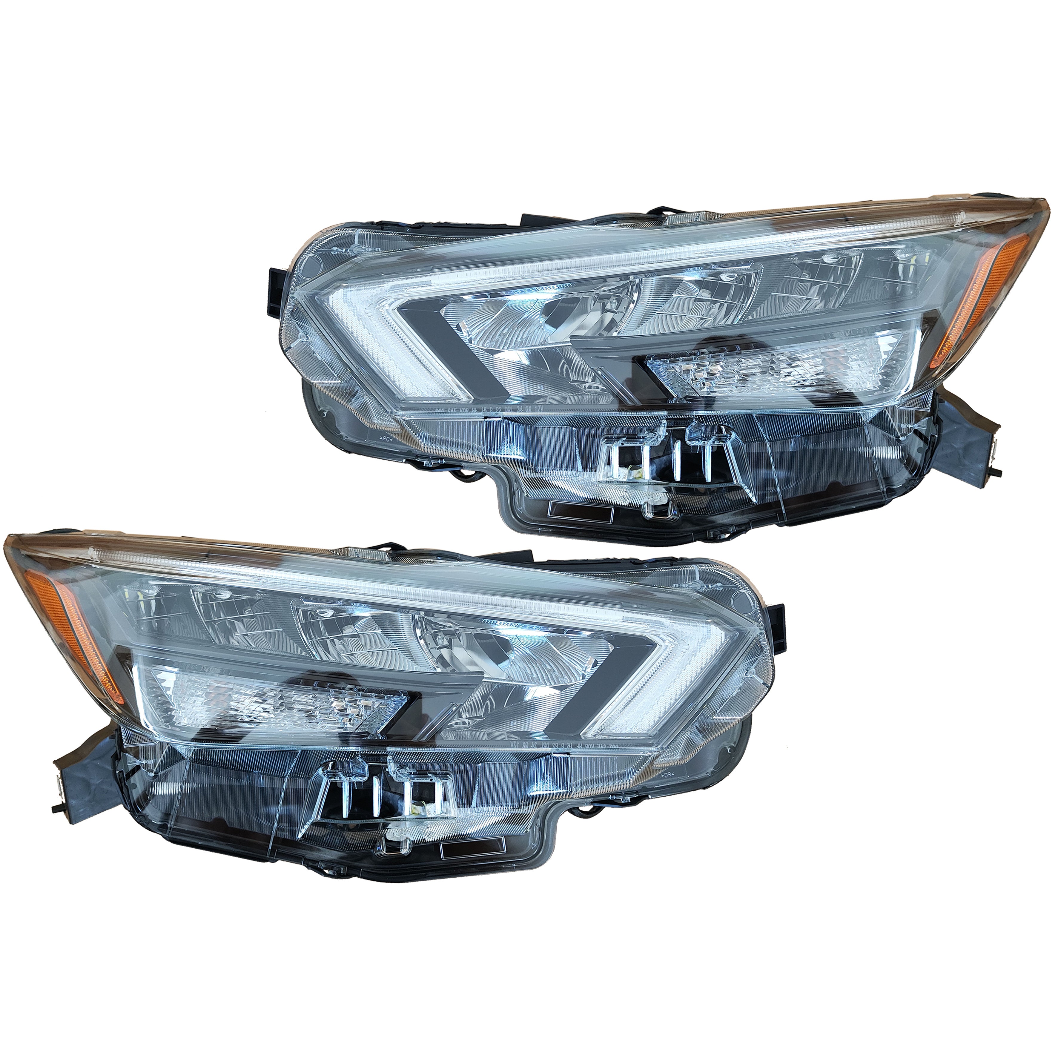 For 2020 2021 2022 2023 2024 Nissan Versa Headlight Headlamp LED Assembly Left Right Driver Passenger Pair 2Pcs Set
