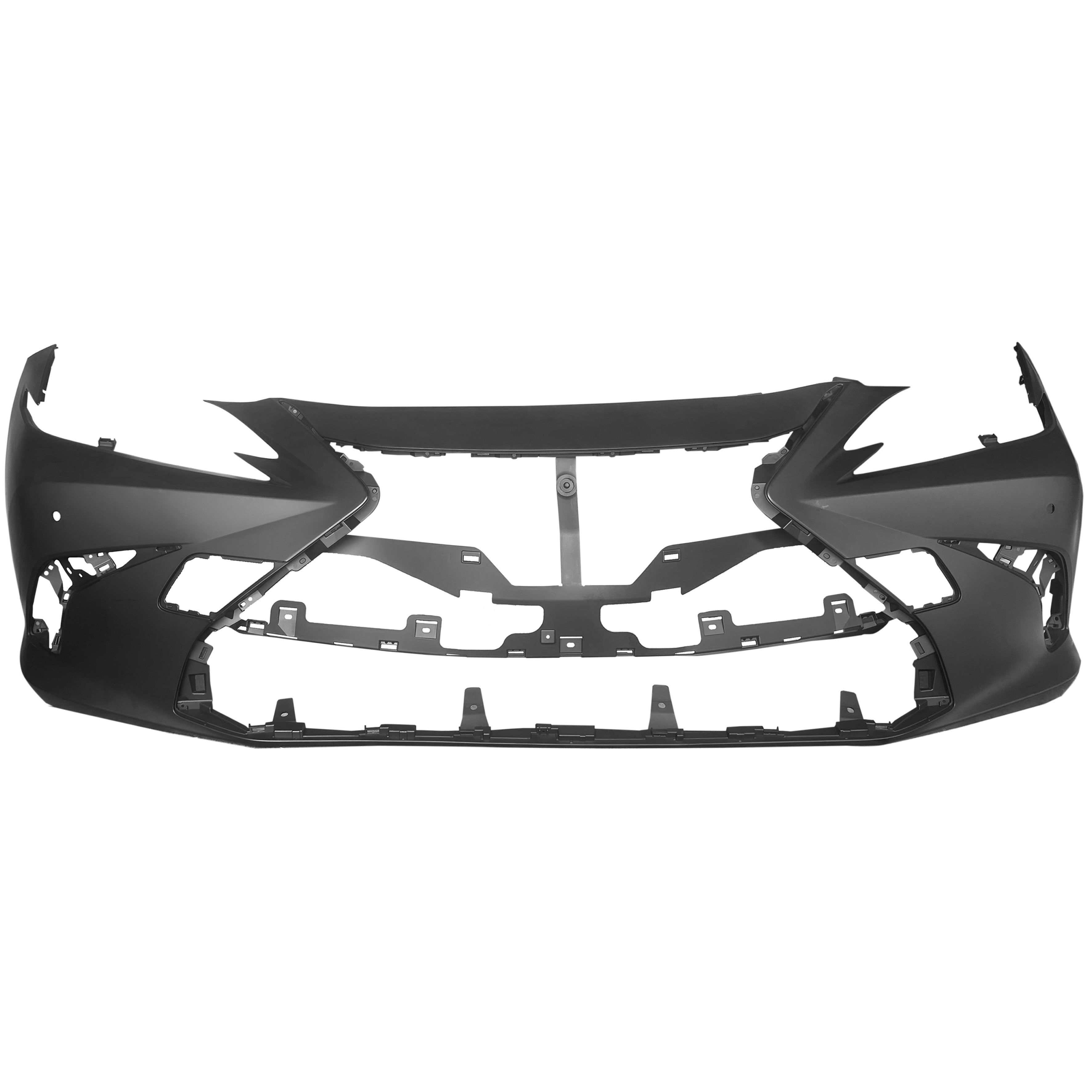 For 2019 2020 2021 2022 2023 2024 Lexus ES ES350 Front Bumper Upper Lower Grille with Molding Trim Assembly Set