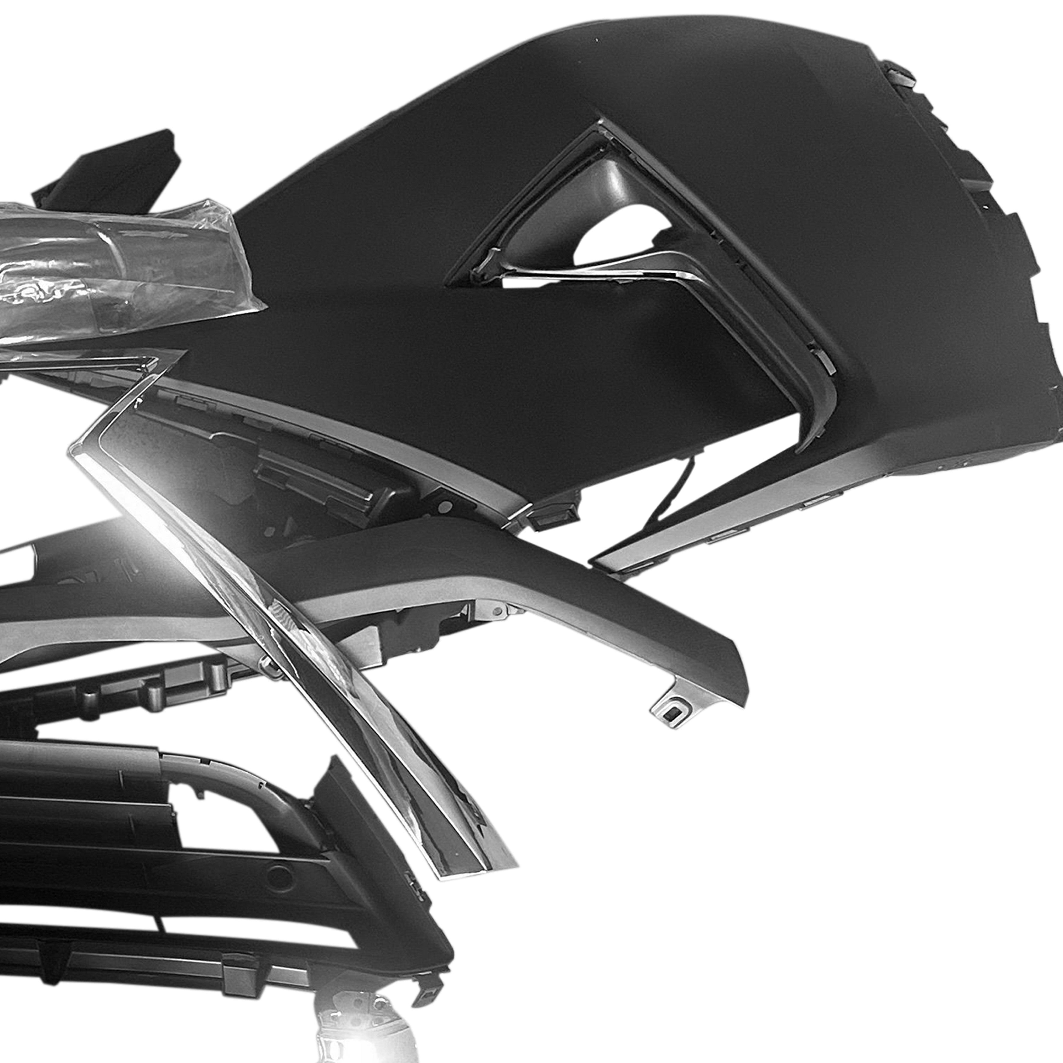 For 2016 2017 2018 2019 Lexus RX RX350 Front Bumper Upper Lower Grille with Fog Lights Assembly