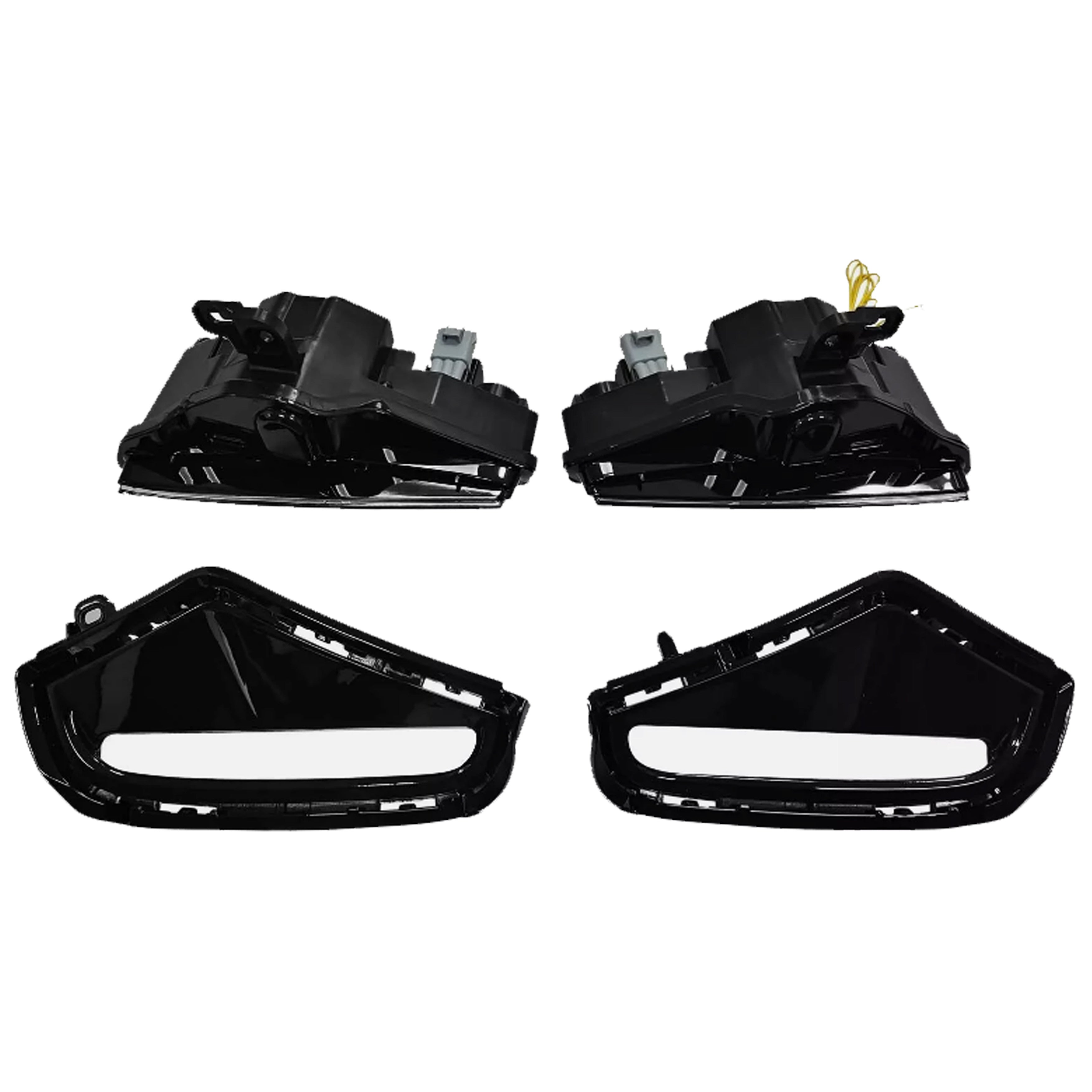 For 2022 2023 2024 Toyota RAV4 Front Bumper with Grille Fog Light & Cover Valance Guard Assembly Set