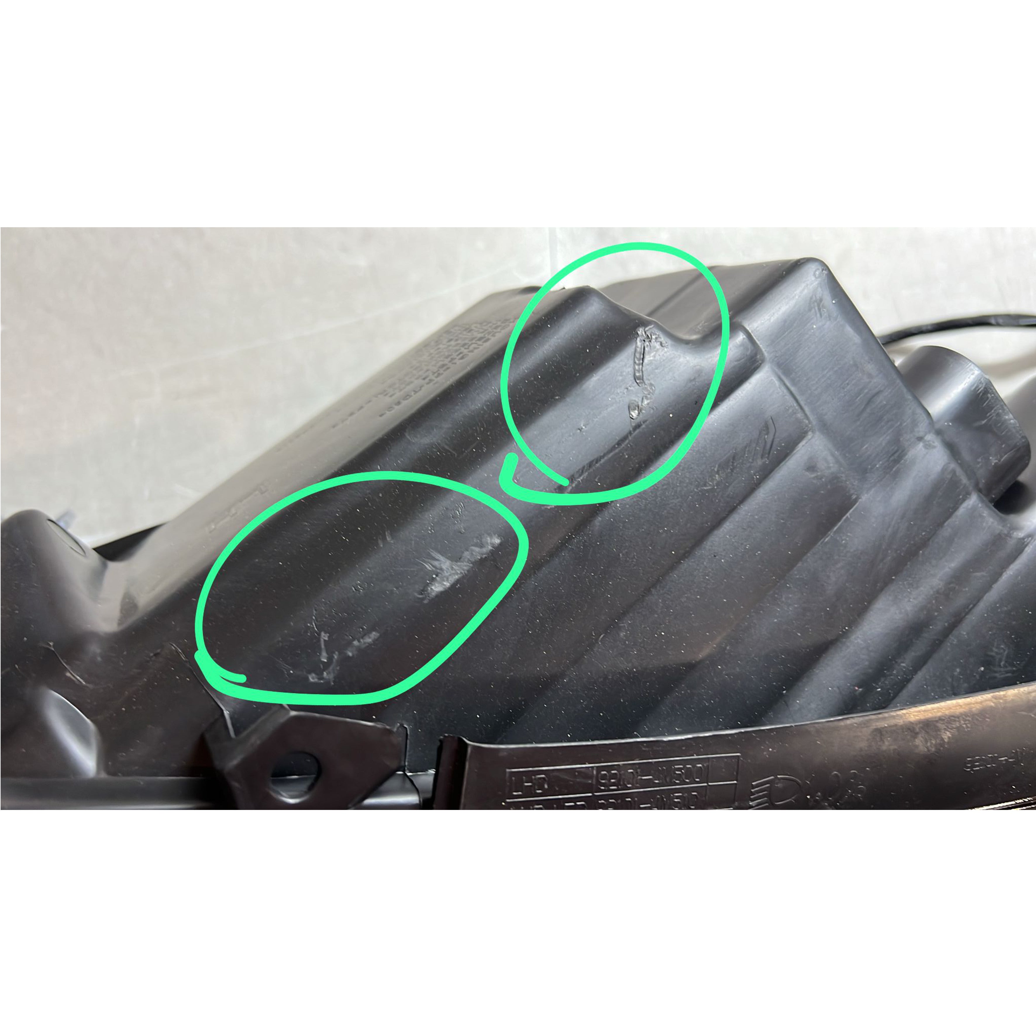 For 2014 2015 Kia Optima Headlight Assembly Halogen with Bulbs Driver Side LH Damaged