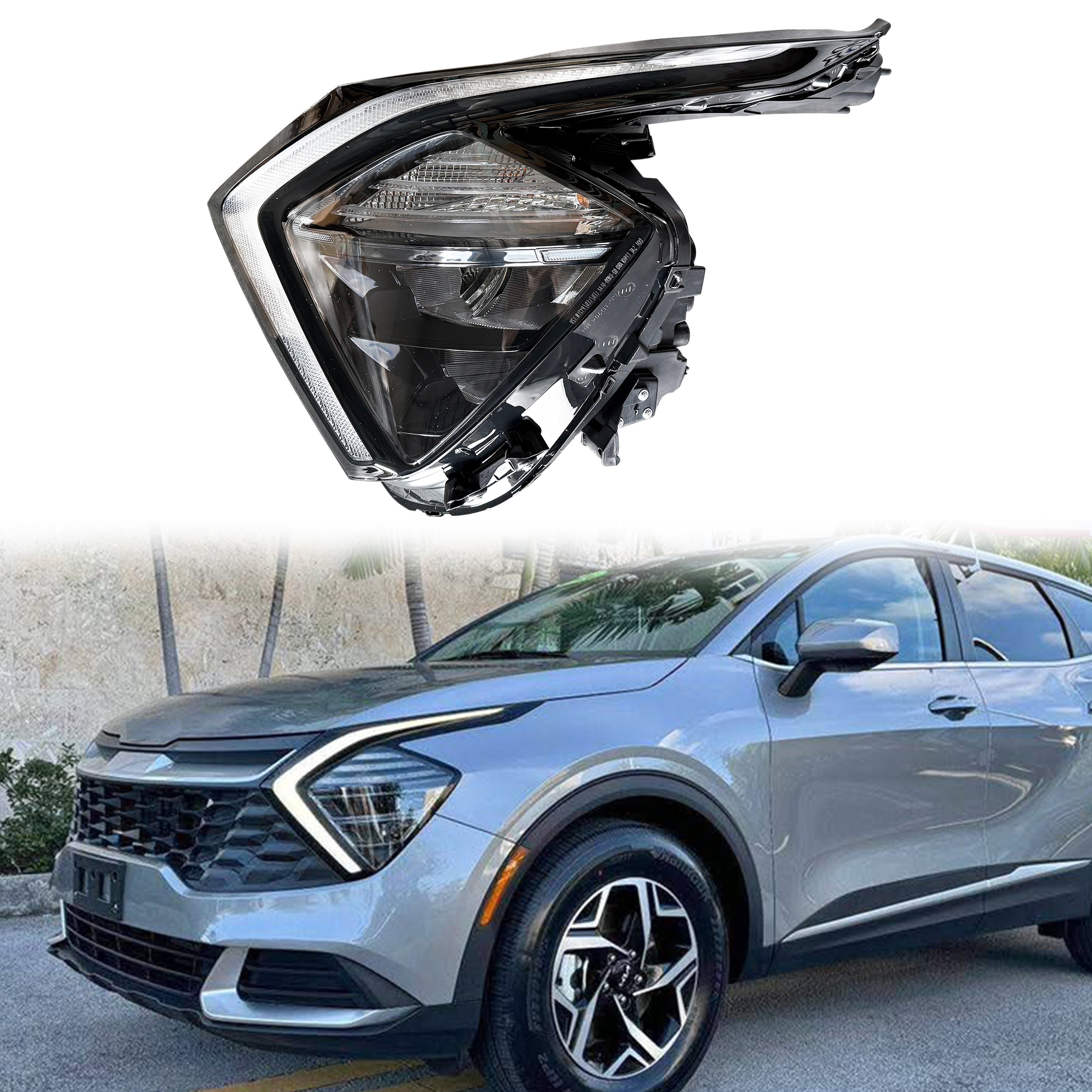 For 2022 2023 2024 Kia Sportage SX EX LX Headlight LED Headlamp Assembly Left Driver Side LH