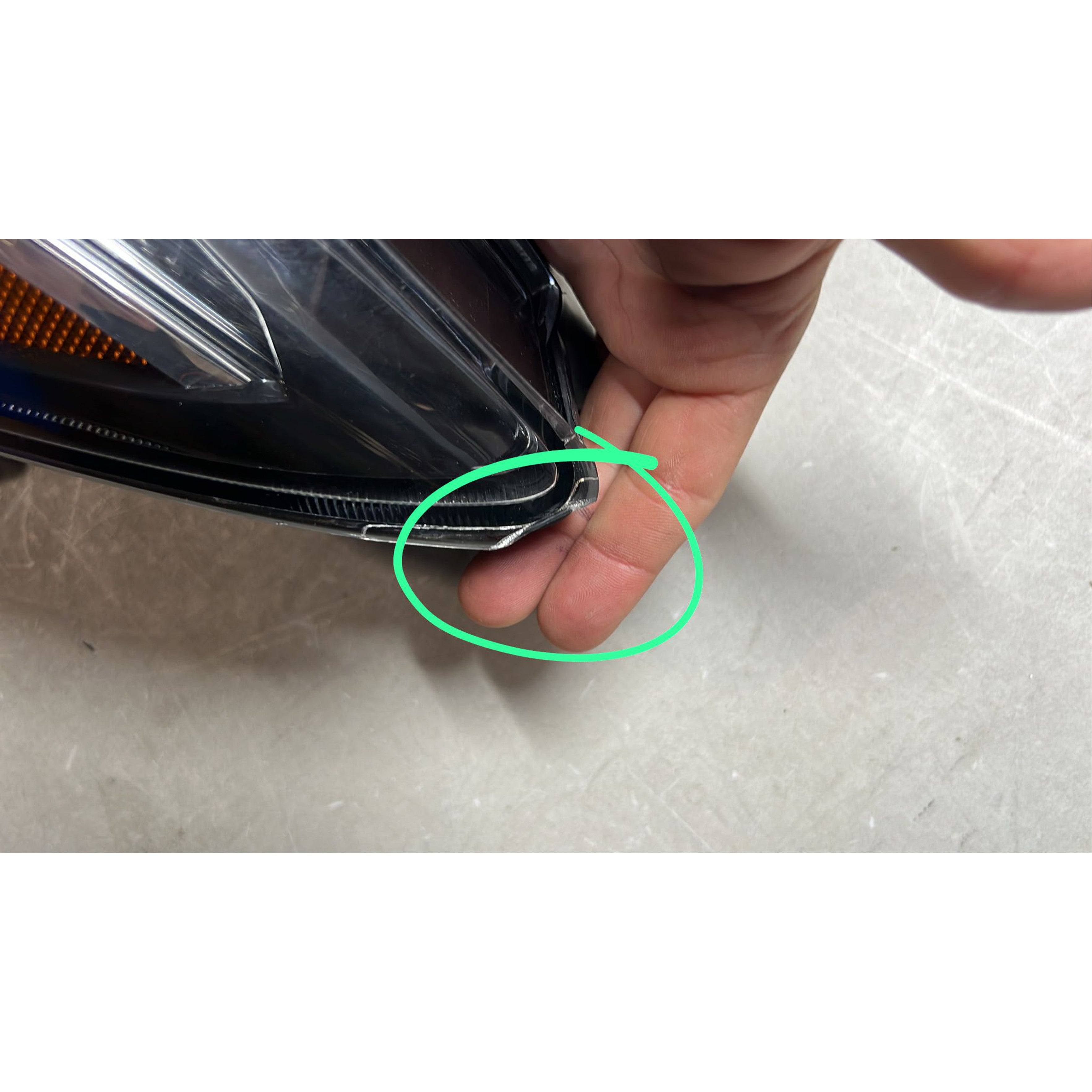 2018 2019 2020 2021 Honda Accord Headlight Assembly Halogen with LED Driver Side Damaged