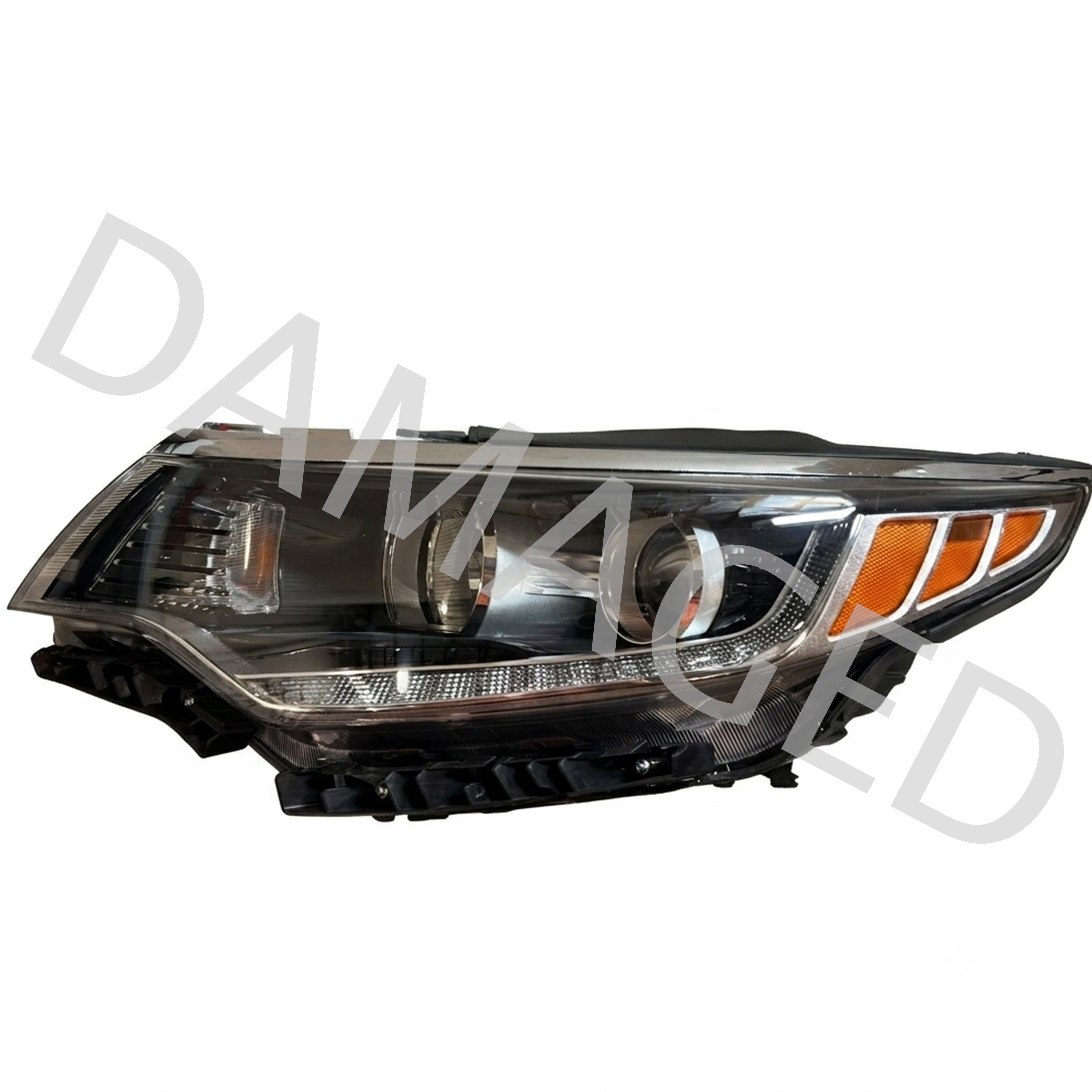 2016 2017 2018 Kia Optima Headlight Assembly Halogen with LED Daytime Running Lamp Driver Side Damaged