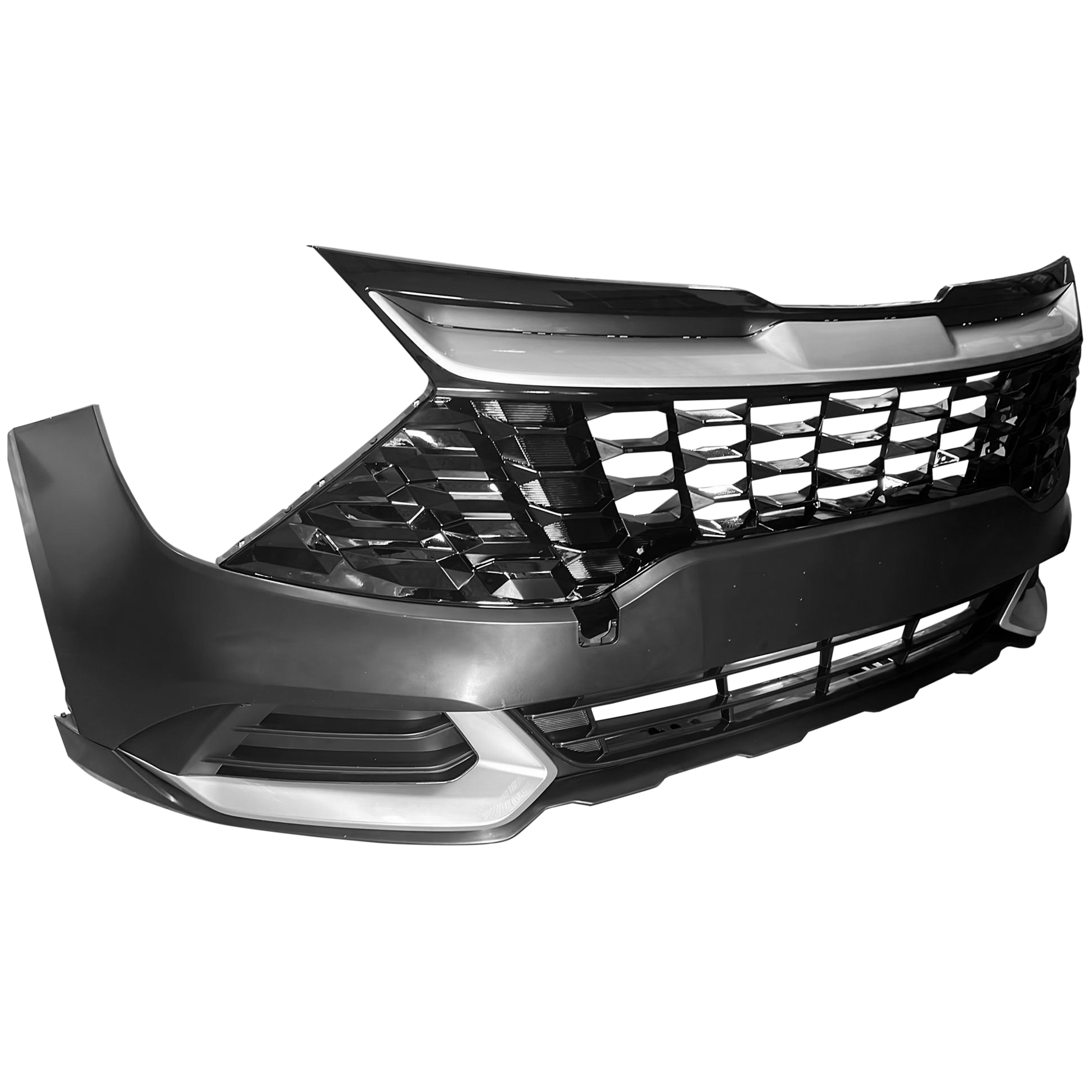For 2023 2024 2025 Kia Sportage Front Bumper with Upper Lower Grille Fog Cover Assembly Set
