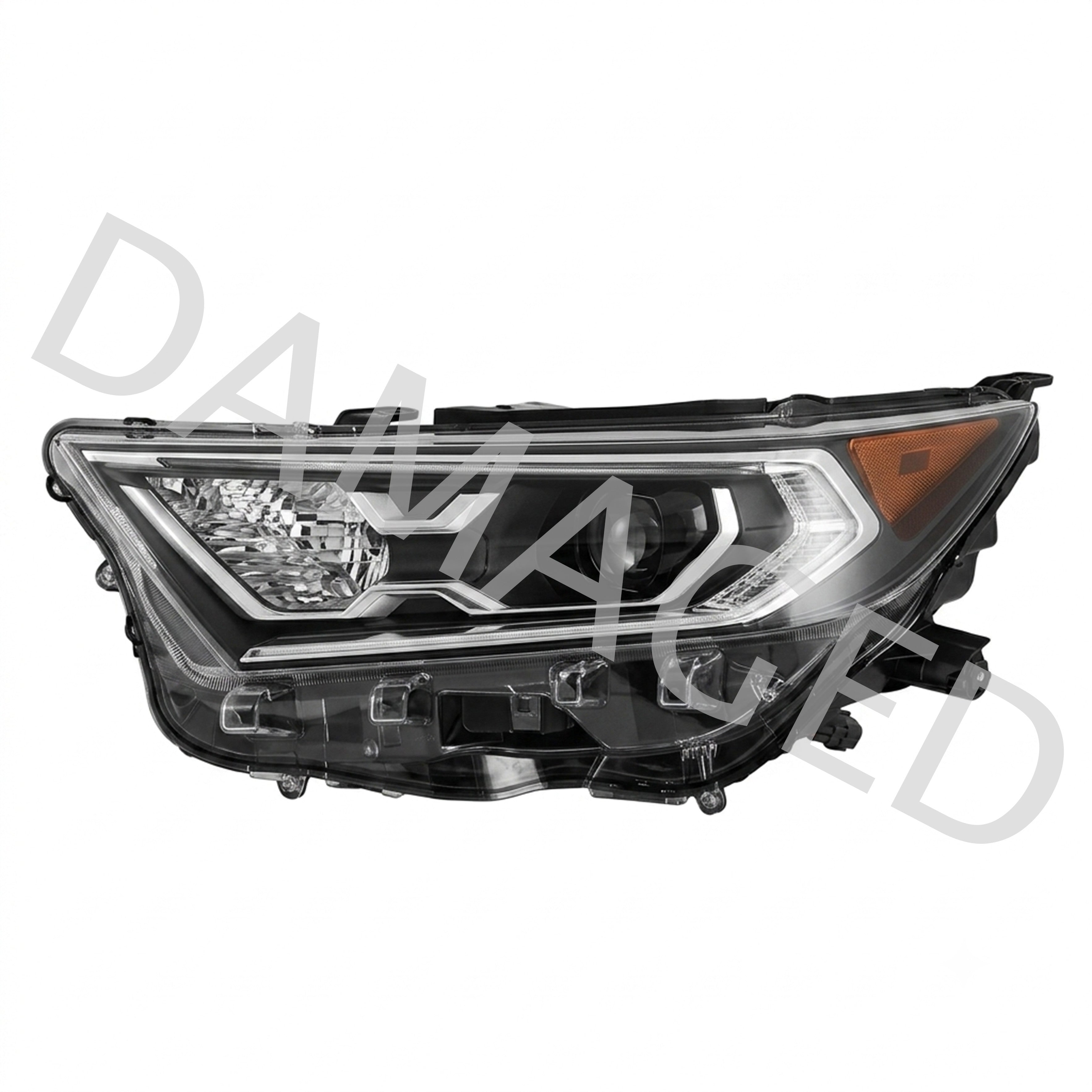 2019 2020 2021 2022 2023 Toyota RAV4 Hybrid Front LED Projector Headlight Assembly Left Driver Side Damaged