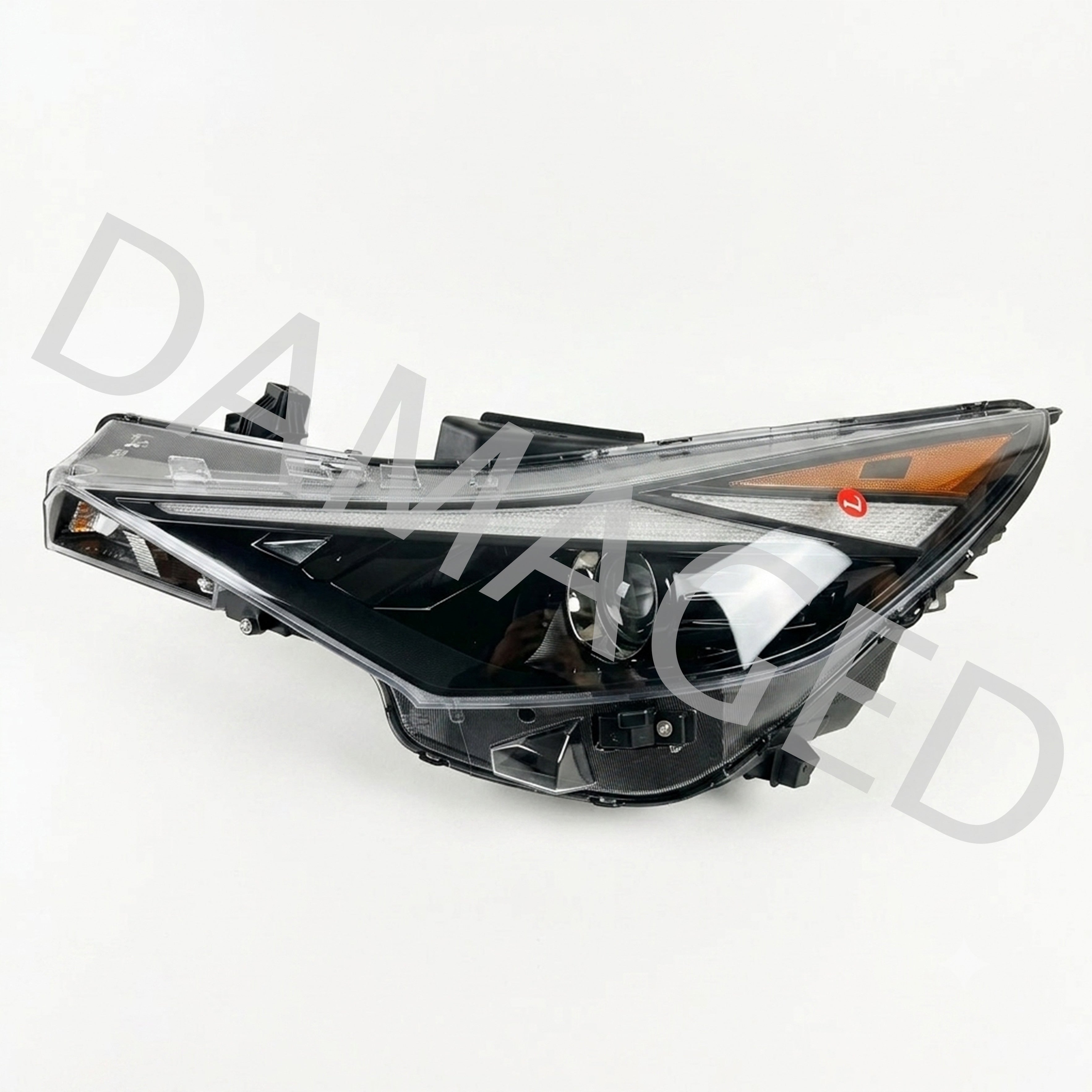 2021 2022 2023 Hyundai Elantra Headlight Assembly Halogen with LED Driver Side Damaged