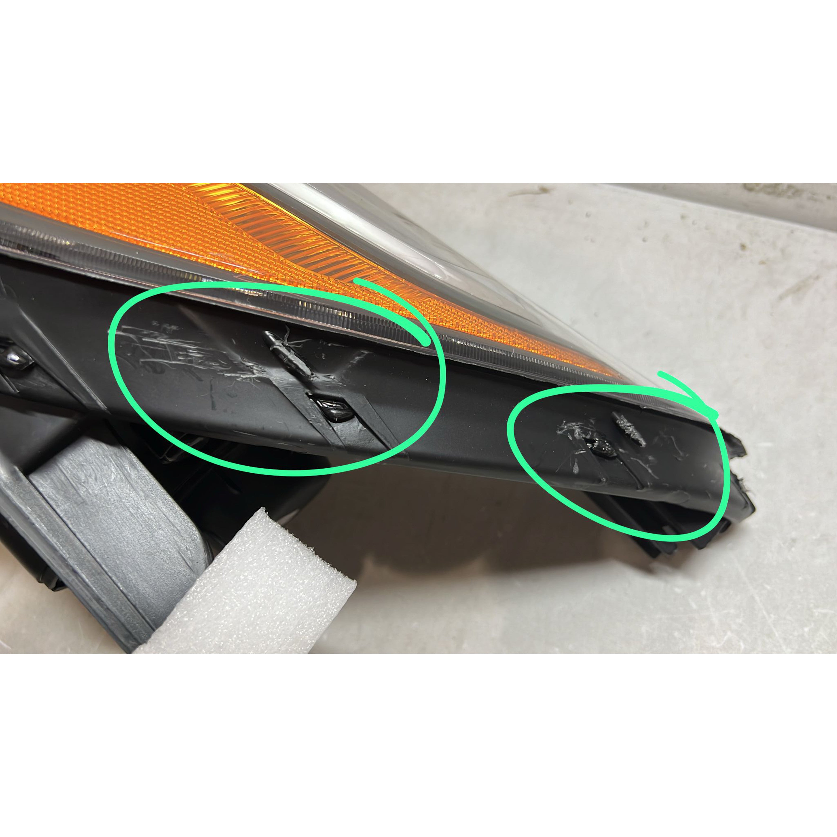 2012 2017 Kia Rio Sedan Headlight Assembly Halogen Driver Side Damaged