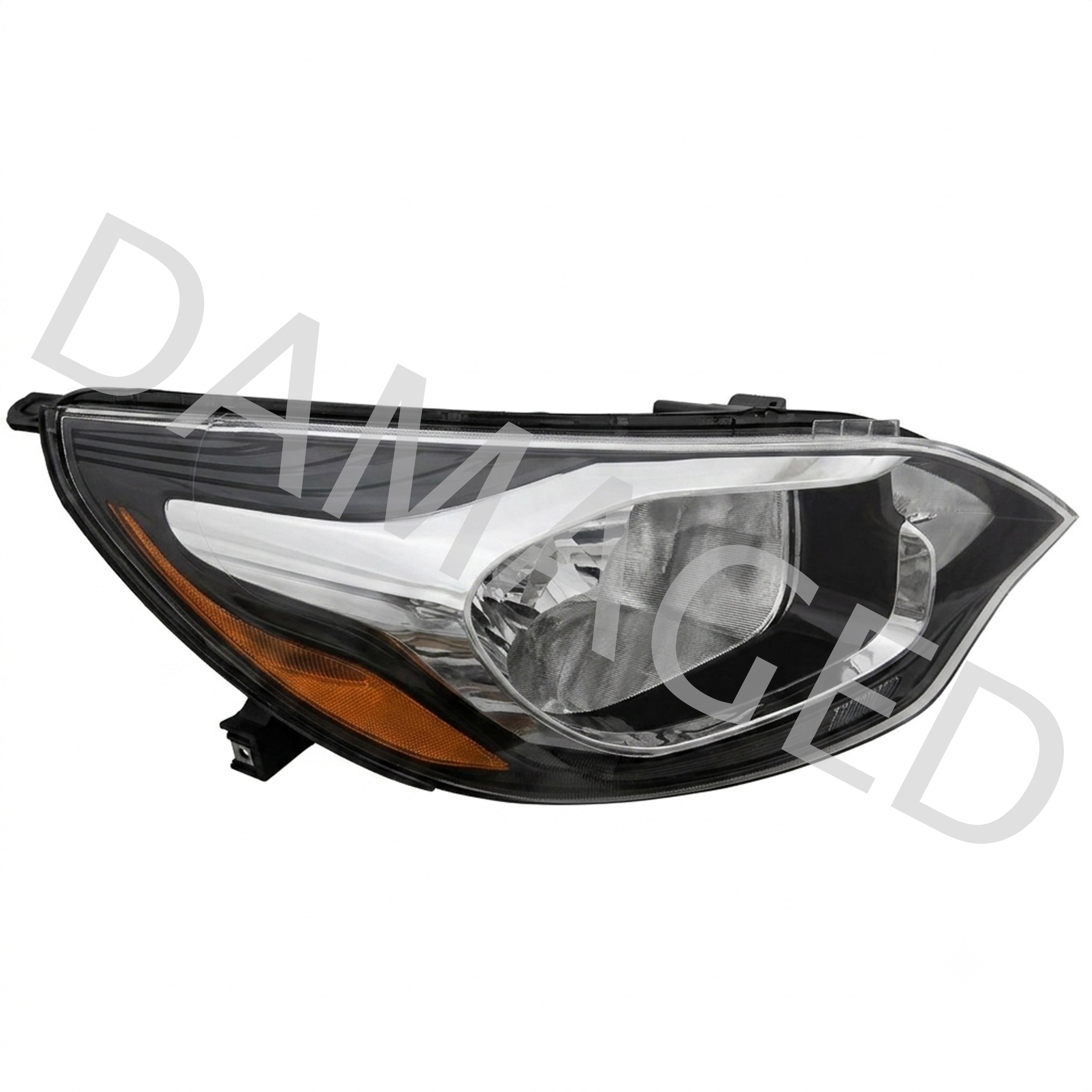 2012 2017 Kia Rio Sedan Headlight Assembly Halogen Passenger Side Damaged