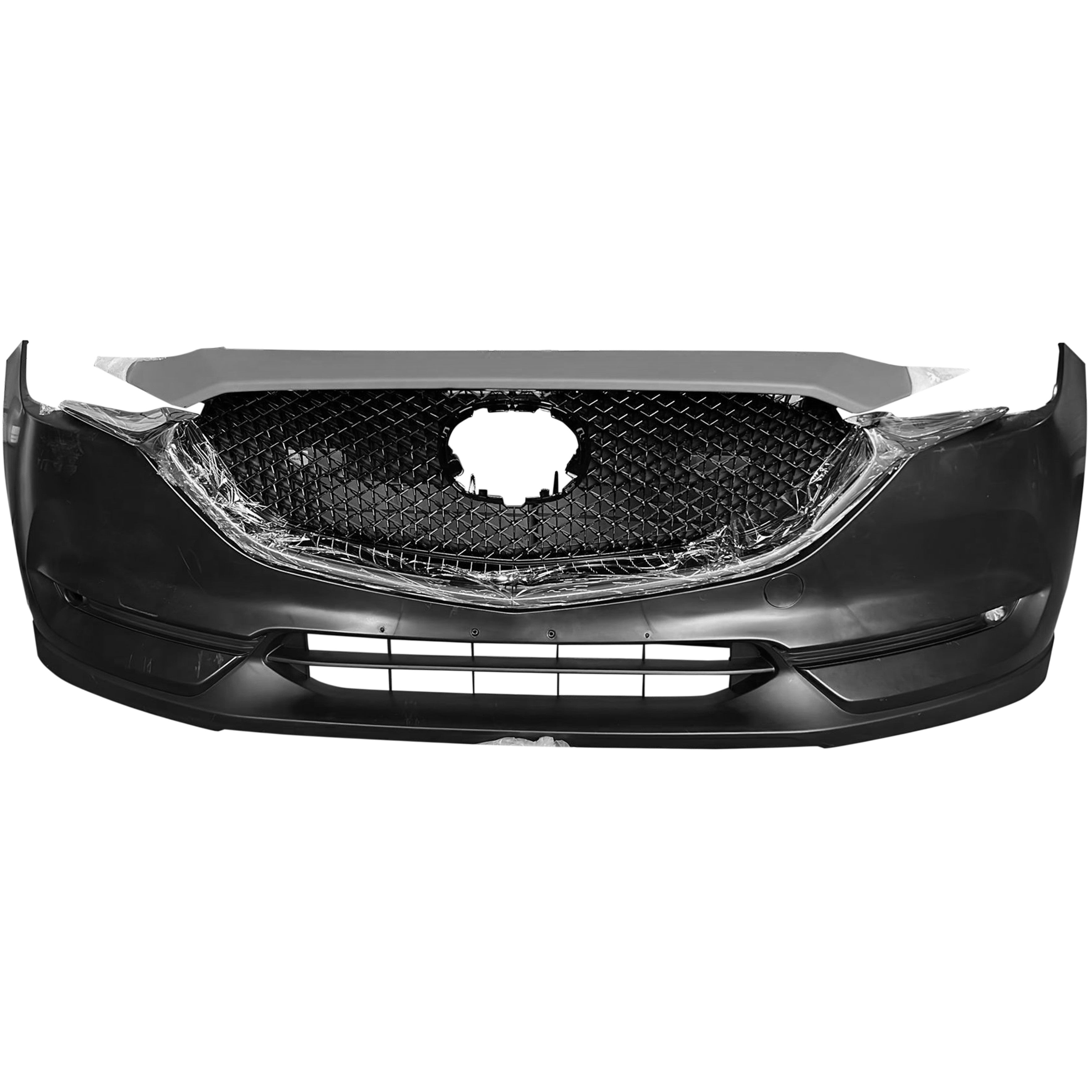 For 2017 2018 2019 2020 2021 Mazda CX-5 CX5 Front Bumper with Grilles Molding Trims Assembly Set