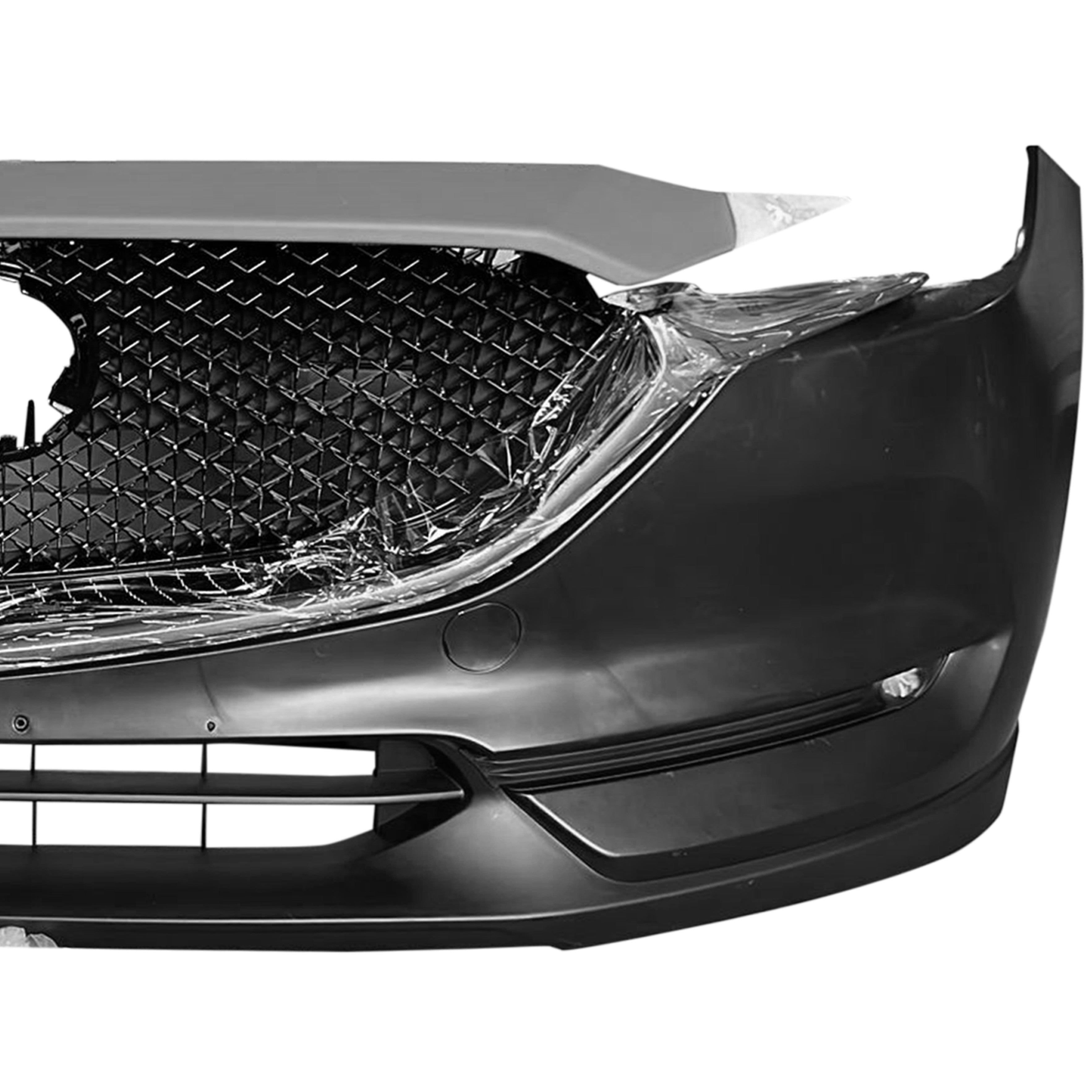 For 2017 2018 2019 2020 2021 Mazda CX-5 CX5 Front Bumper with Grilles Molding Trims Assembly Set