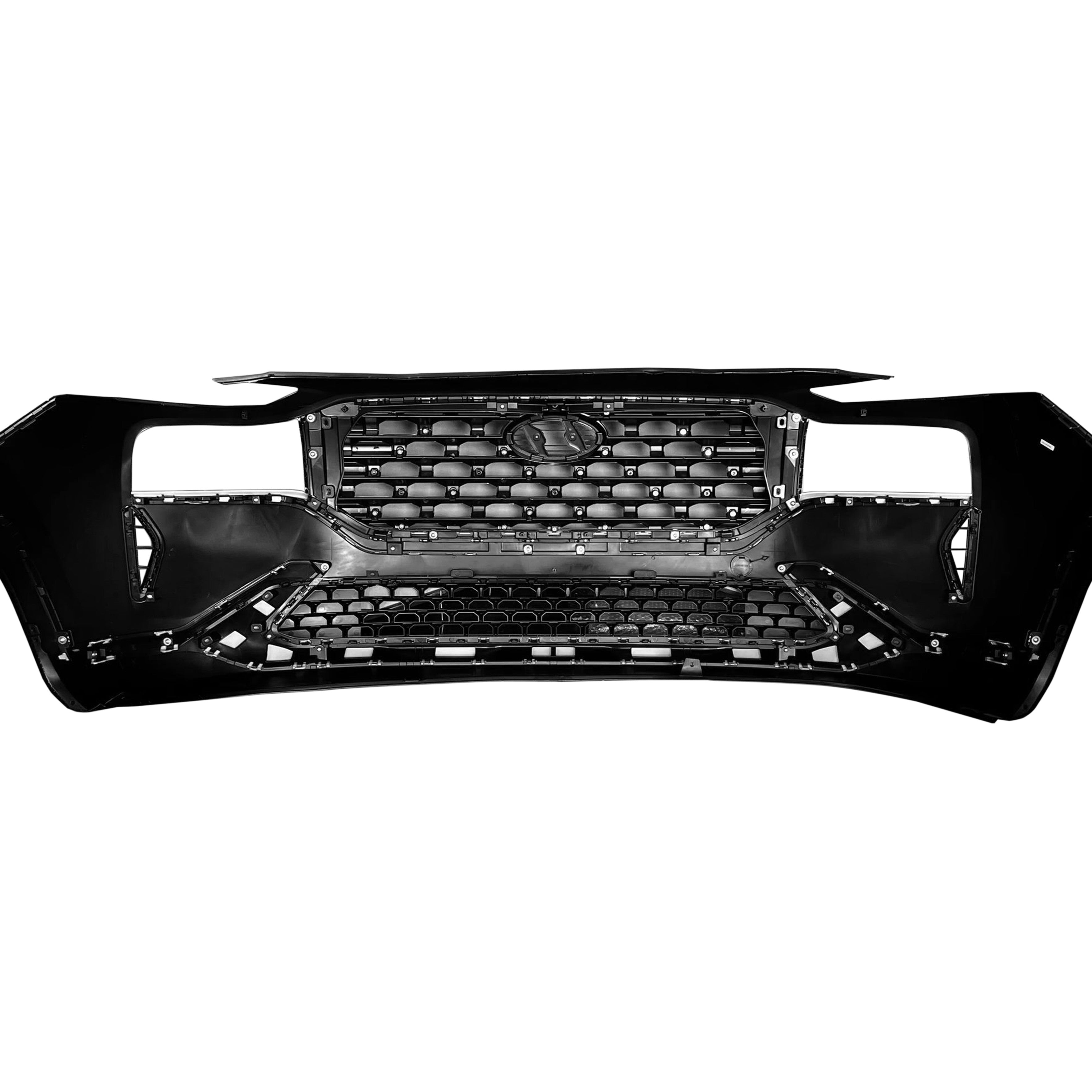 For 2021 2022 2023 2024 Hyundai Santa Fe Front Bumper with Grilles Molding Assembly Set