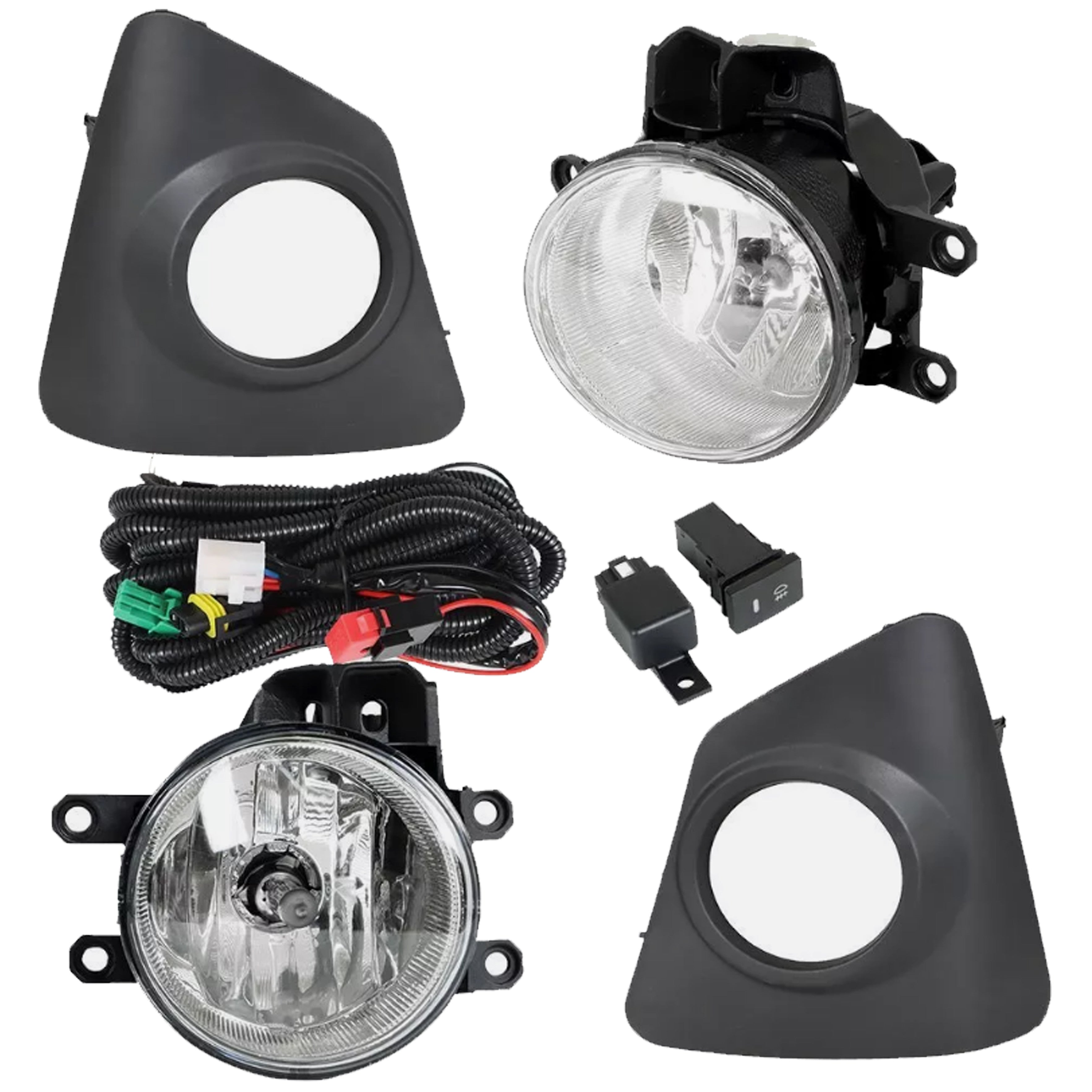 For 2014 2015 2016 Toyota Corolla S Front Bumper Driving Fog Light Lamp Kit Clear Set