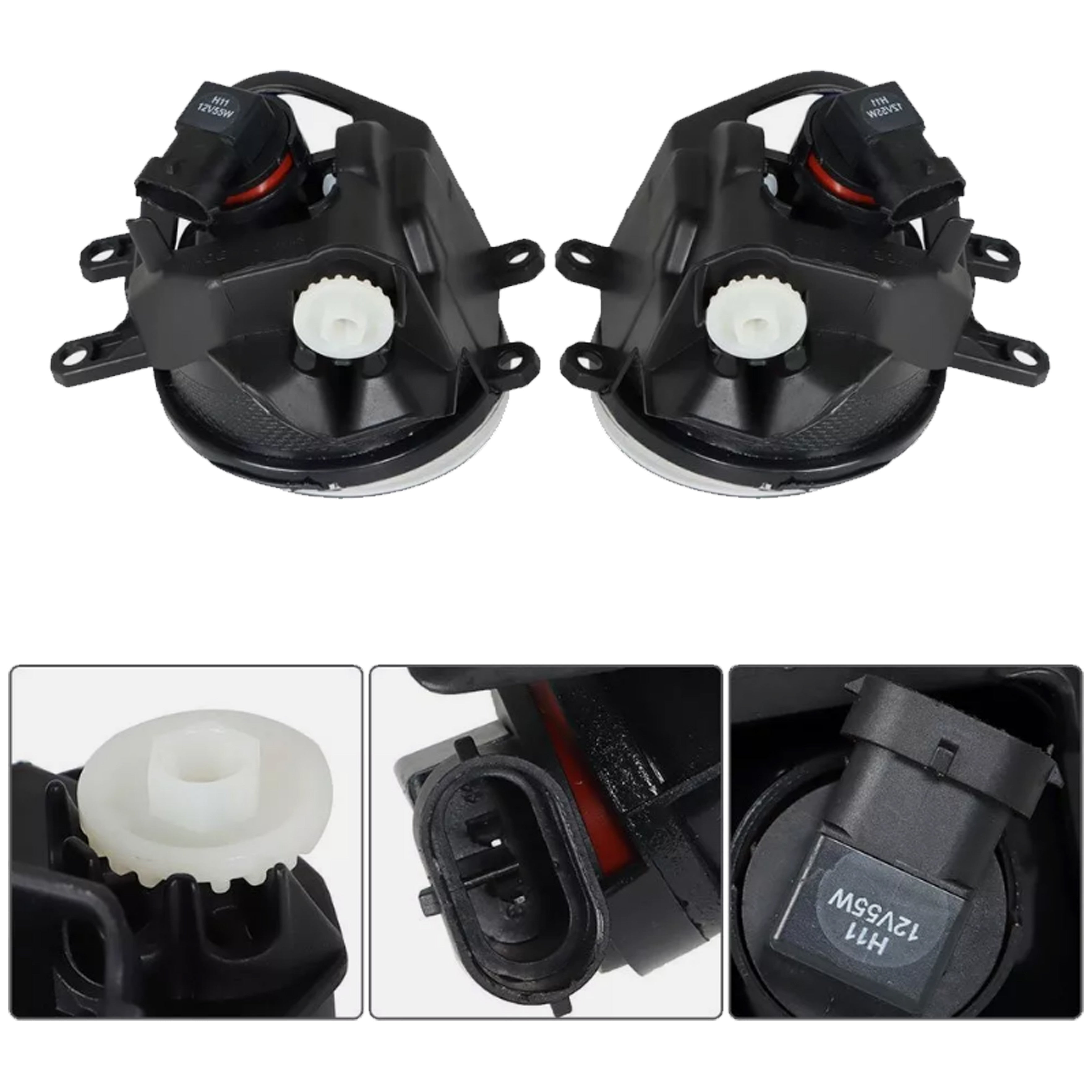 For 2014 2015 2016 Toyota Corolla S Front Bumper Driving Fog Light Lamp Kit Clear Set