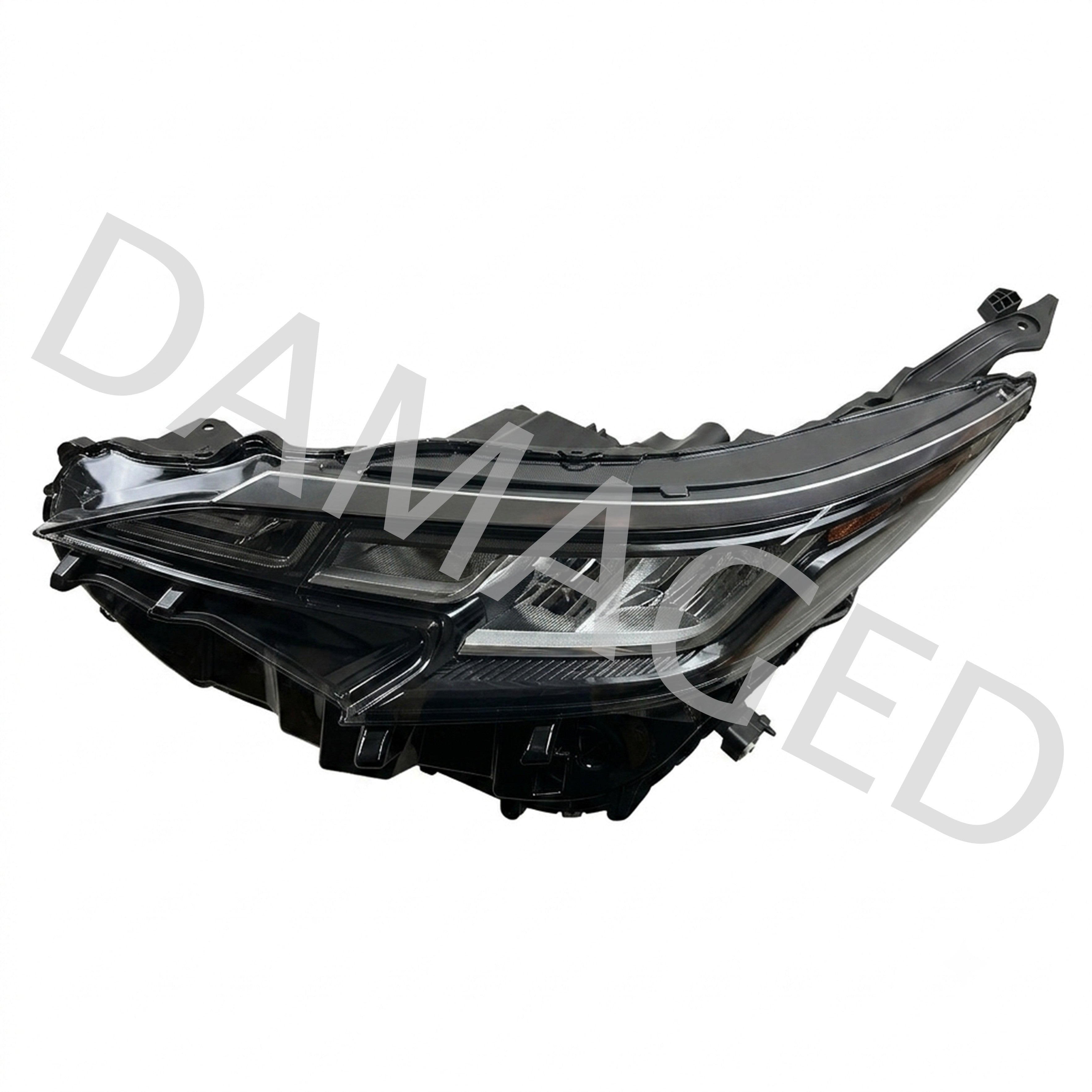 For 2021 2022 2023 Toyota Sienna LE XLE Headlight Headlamp Factory Assembly No DRL Black Left Driver Side LH 8115008100 Damaged