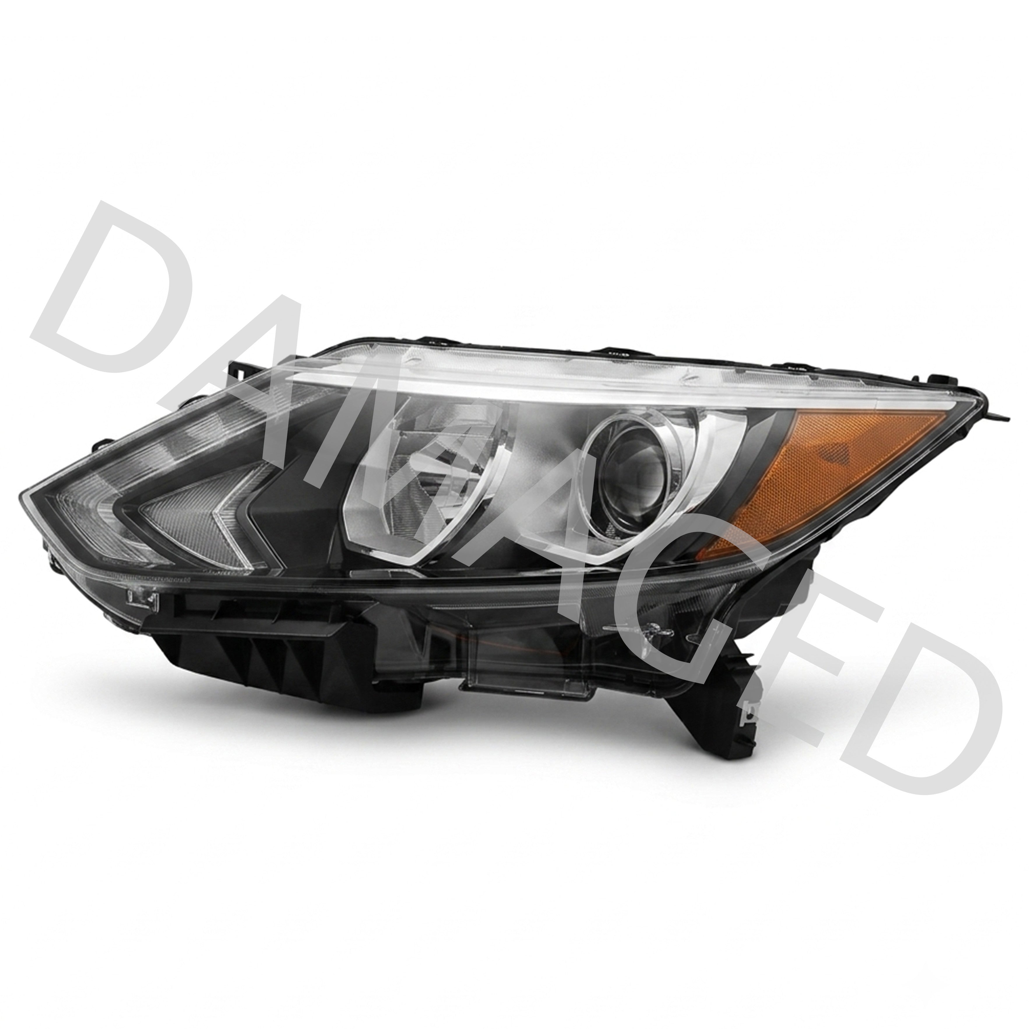 2017 2018 2019 Nissan Rogue Sport Qashqai Headlight Assembly Halogen with LED Driver Side Damaged