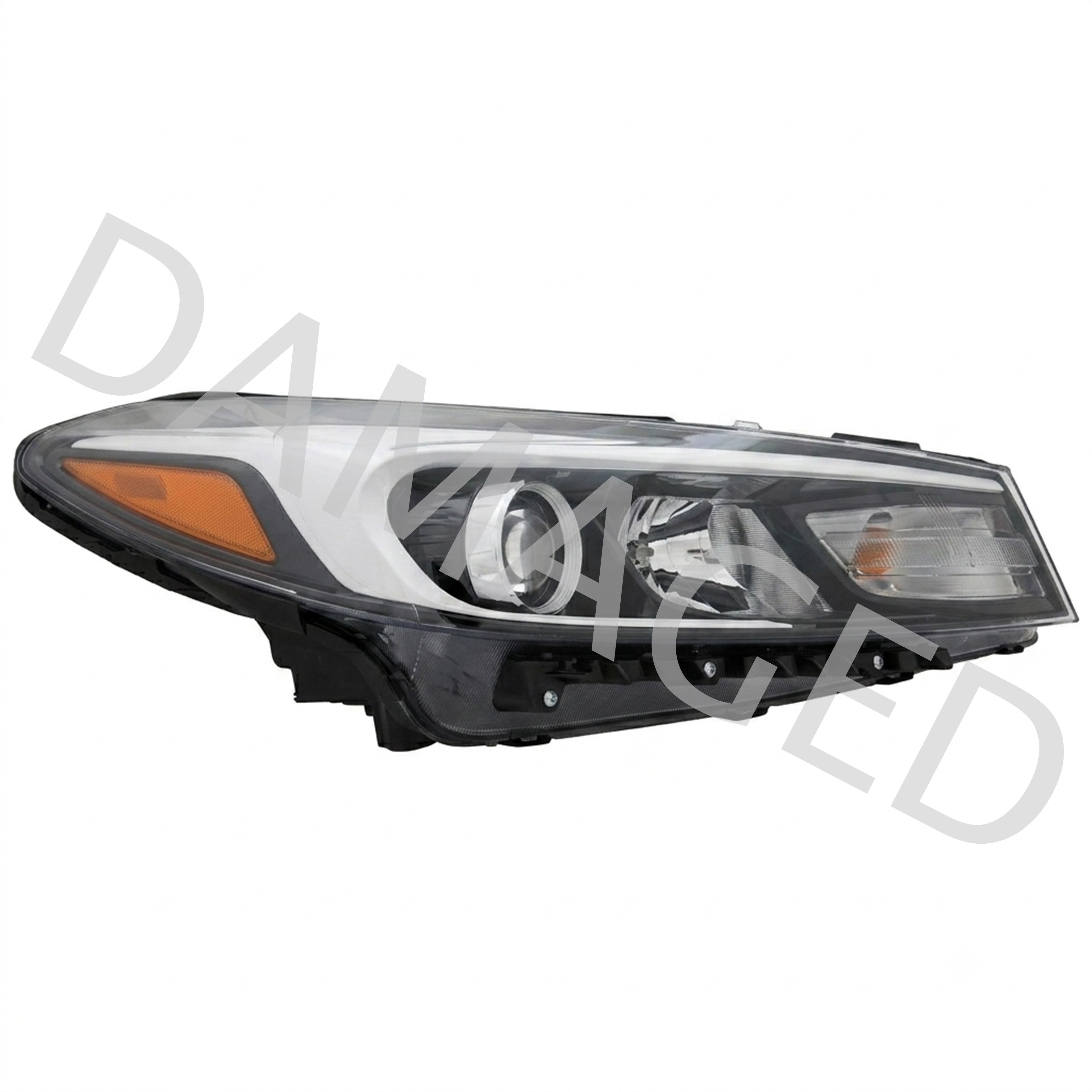 2017 2018 Kia Forte Forte5 Headlight Assembly Halogen Passenger Side Damaged