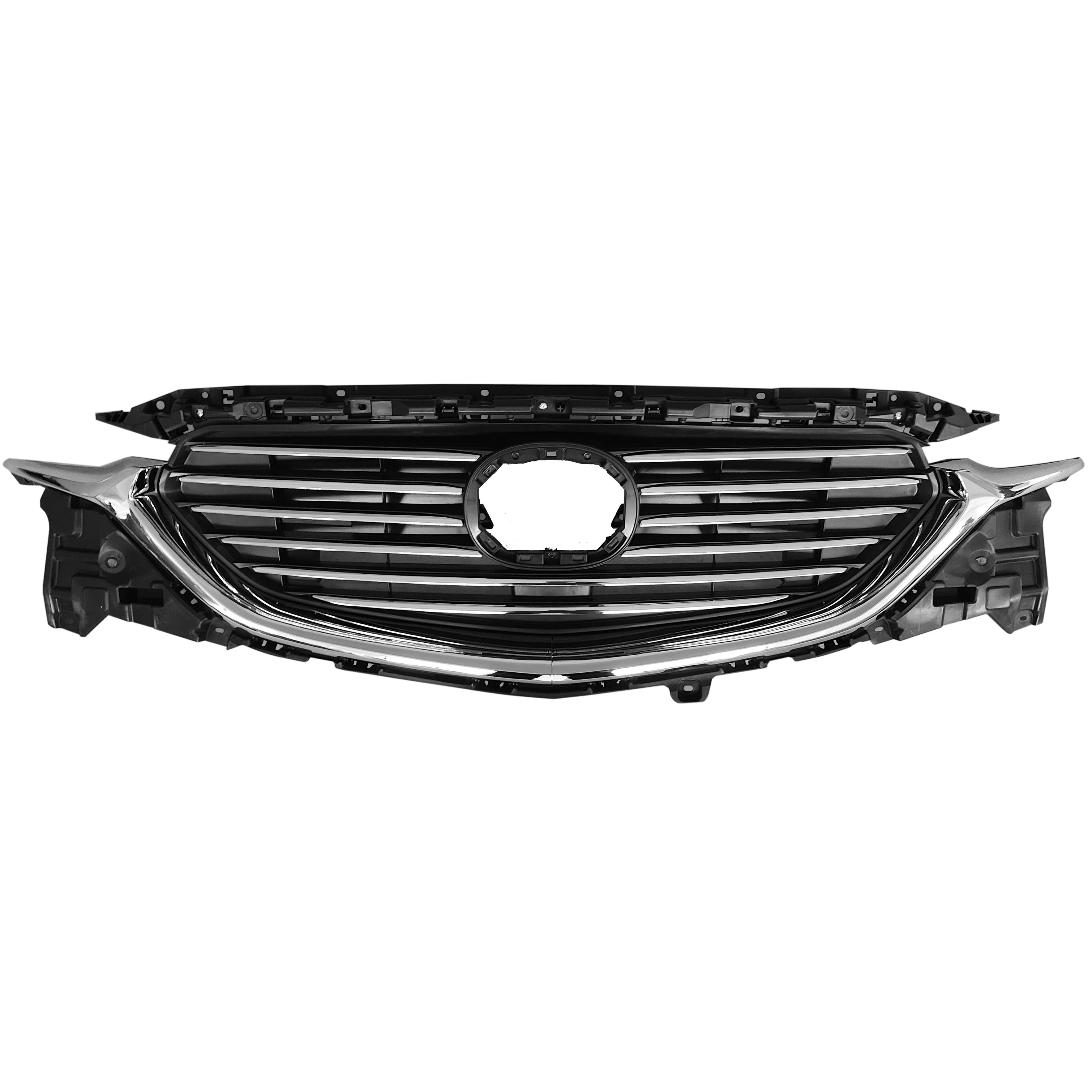 For 2017 2018 2019 2020 2021 MAZDA CX5 CX-5 Front Upper Bumper Grille Chrome
