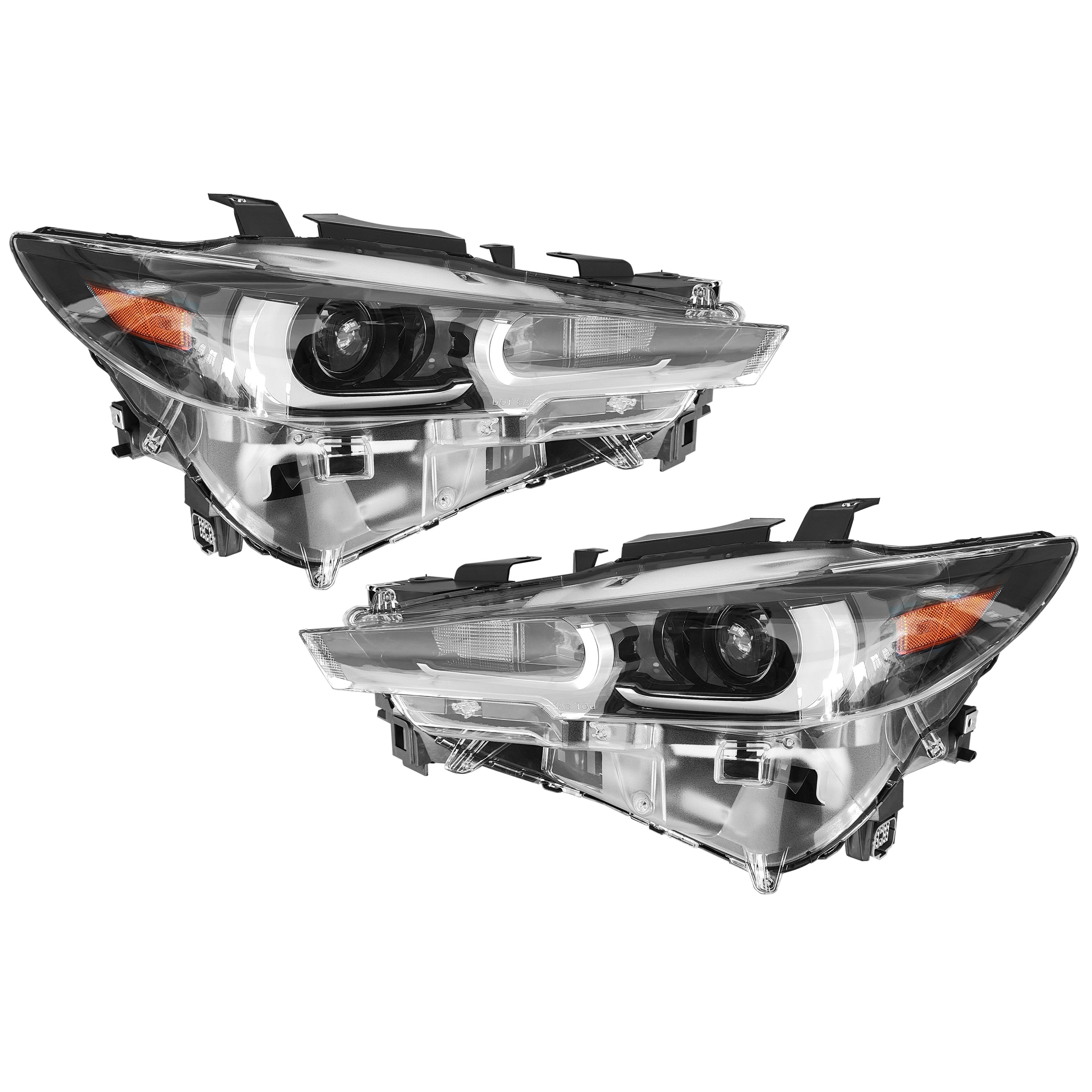 For 2022 2023 2024 Mazda CX5 CX-5 Headlight LED Assembly Driver Passenger Pair Set 2Pcs KPF1-51-030 KPF1-51-040