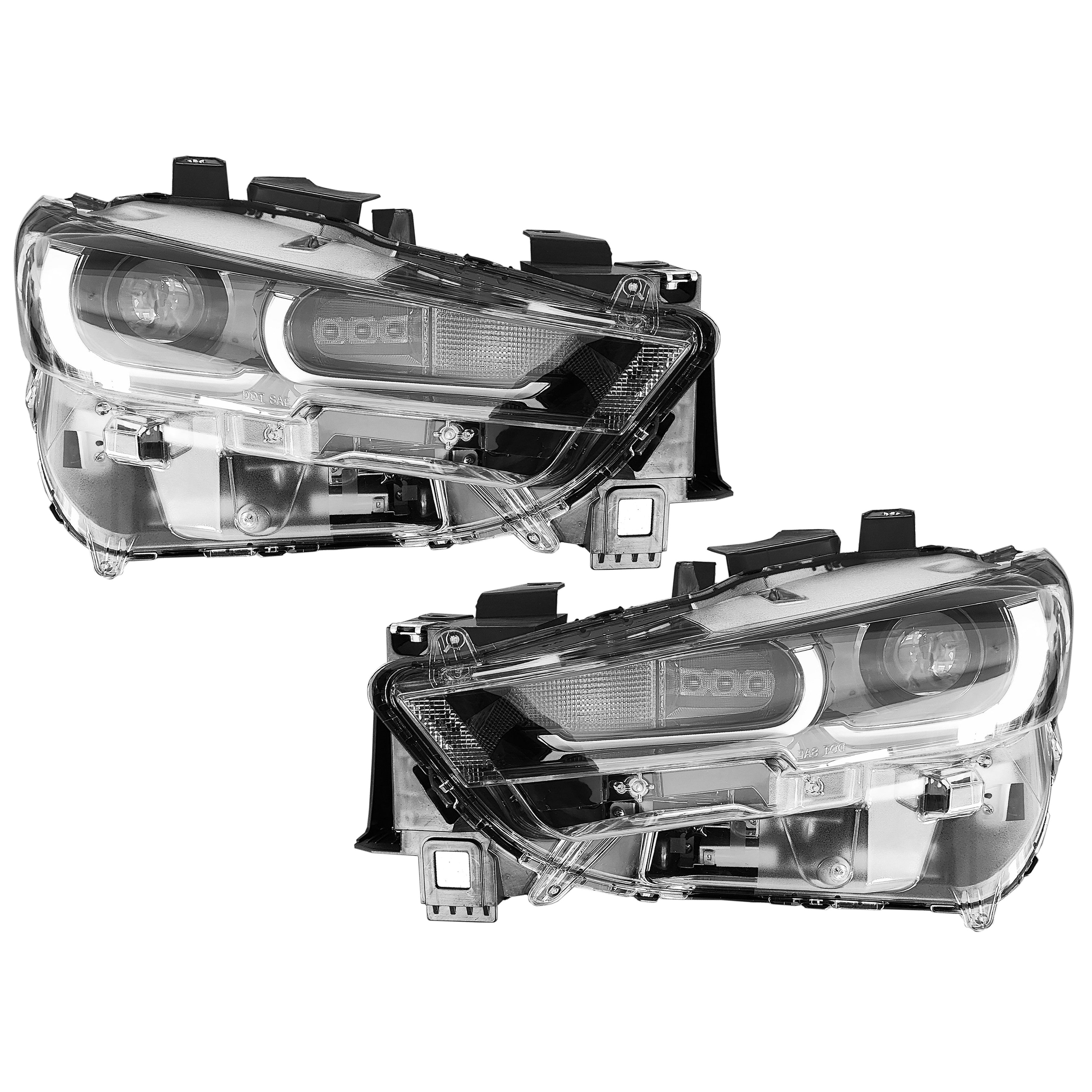 For 2022 2023 2024 Mazda CX5 CX-5 Headlight LED Assembly Driver Passenger Pair Set 2Pcs KPF1-51-030 KPF1-51-040