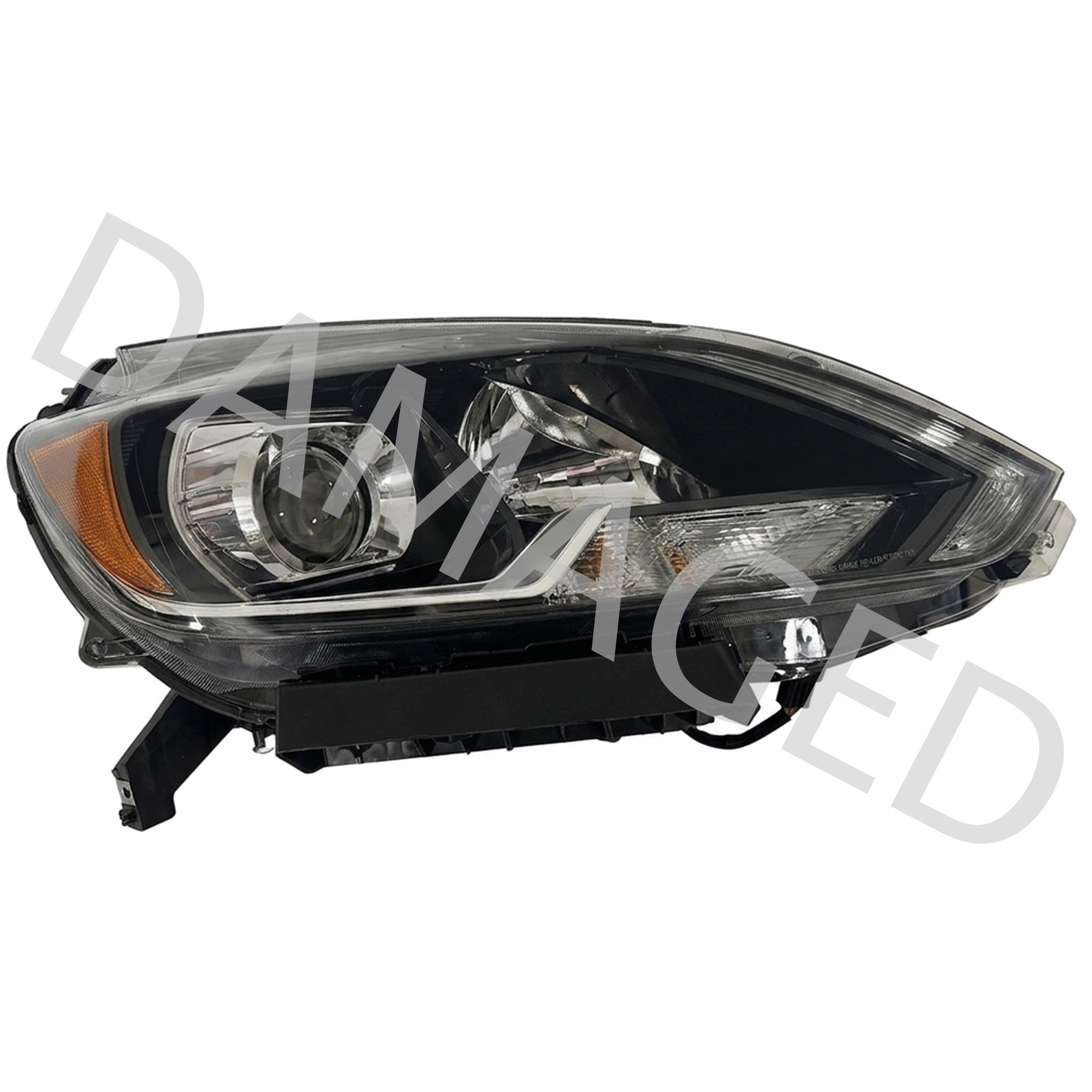 2016 2017 2018 2019 Nissan Sentra Front Headlight Assembly LED Projector Passenger Side Damaged