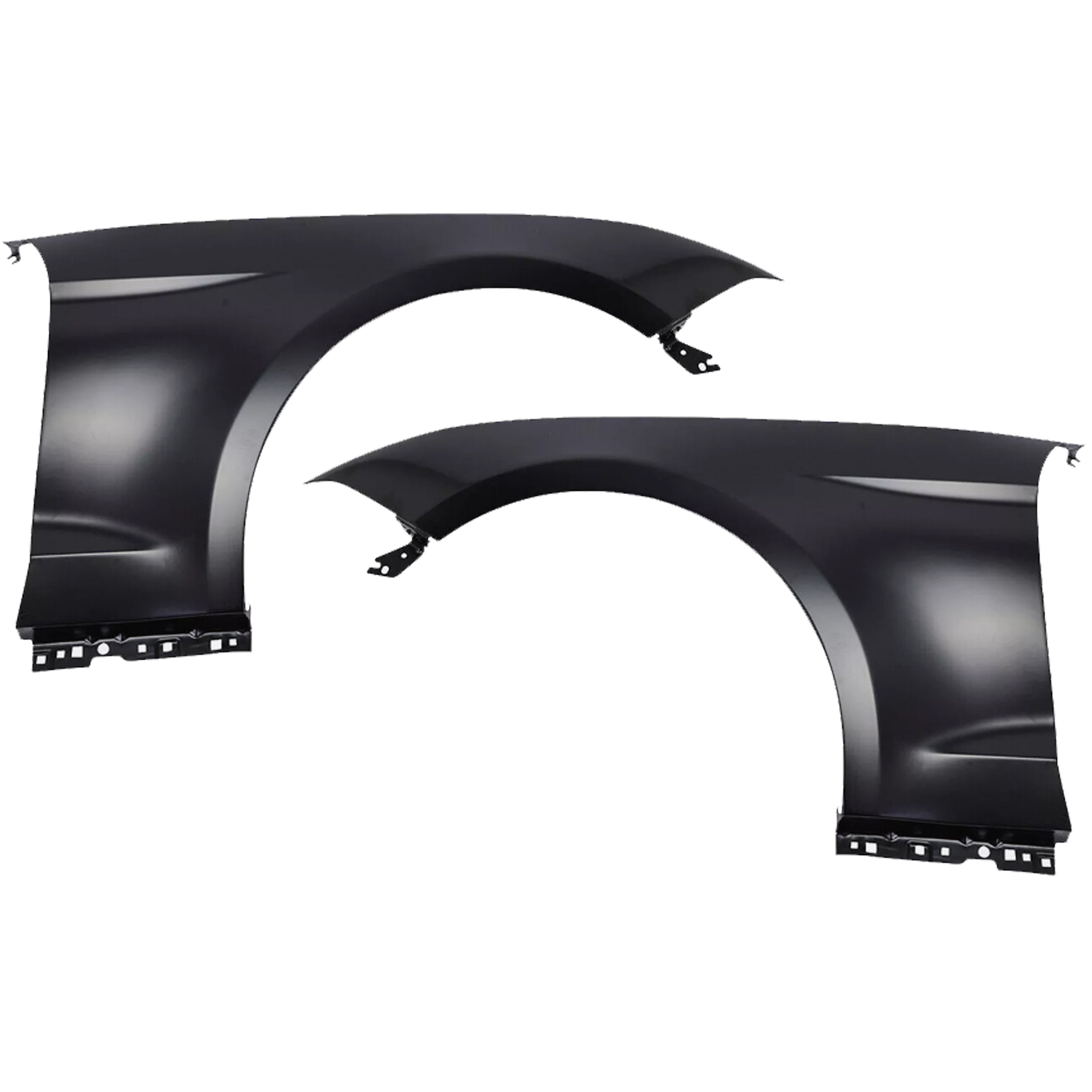 For 2018 2019 2020 2021 2022 2023 Ford Mustang Steel Fender Front Left Right Drive Passenger Side Pair 2Pcs FO1241319 FO1240320