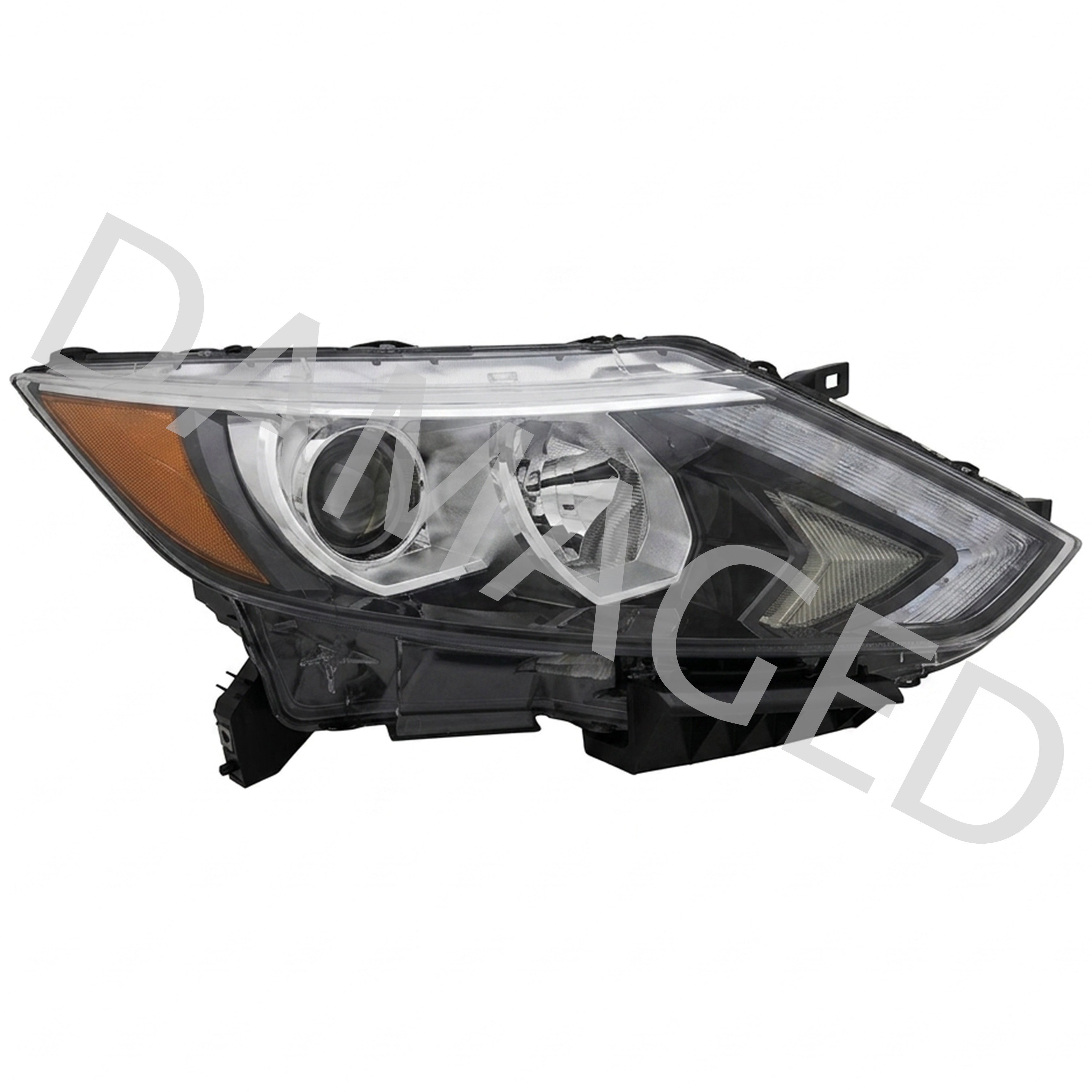 2017 2018 2019 Nissan Rogue Sport Qashqai Headlight Assembly Halogen with LED Passenger Side Damaged