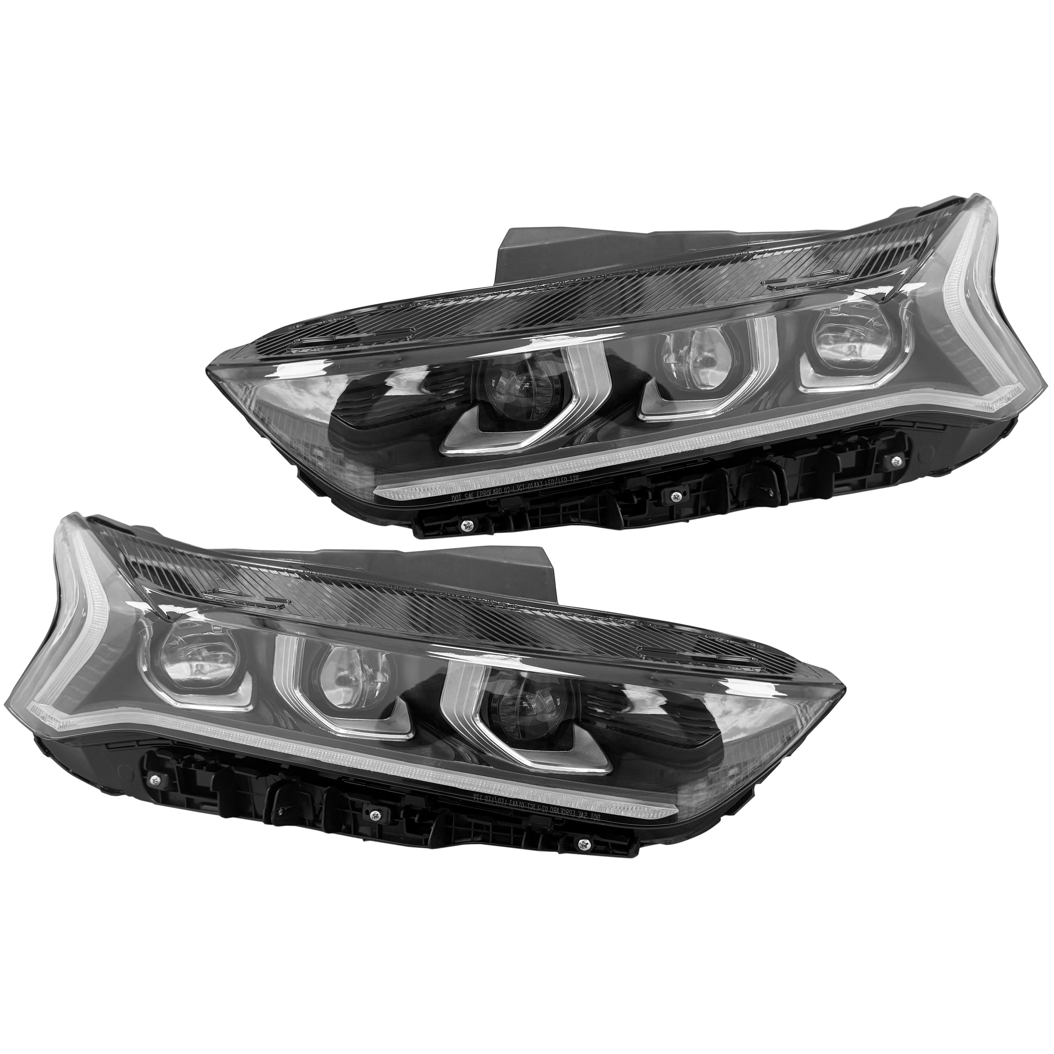 For 2021 2022 2023 Kia K5 GT GT-Line Headlight LED Headlamp Assembly Driver Passenger Set Pair 2Pcs 92101-L3000 92102-L3000