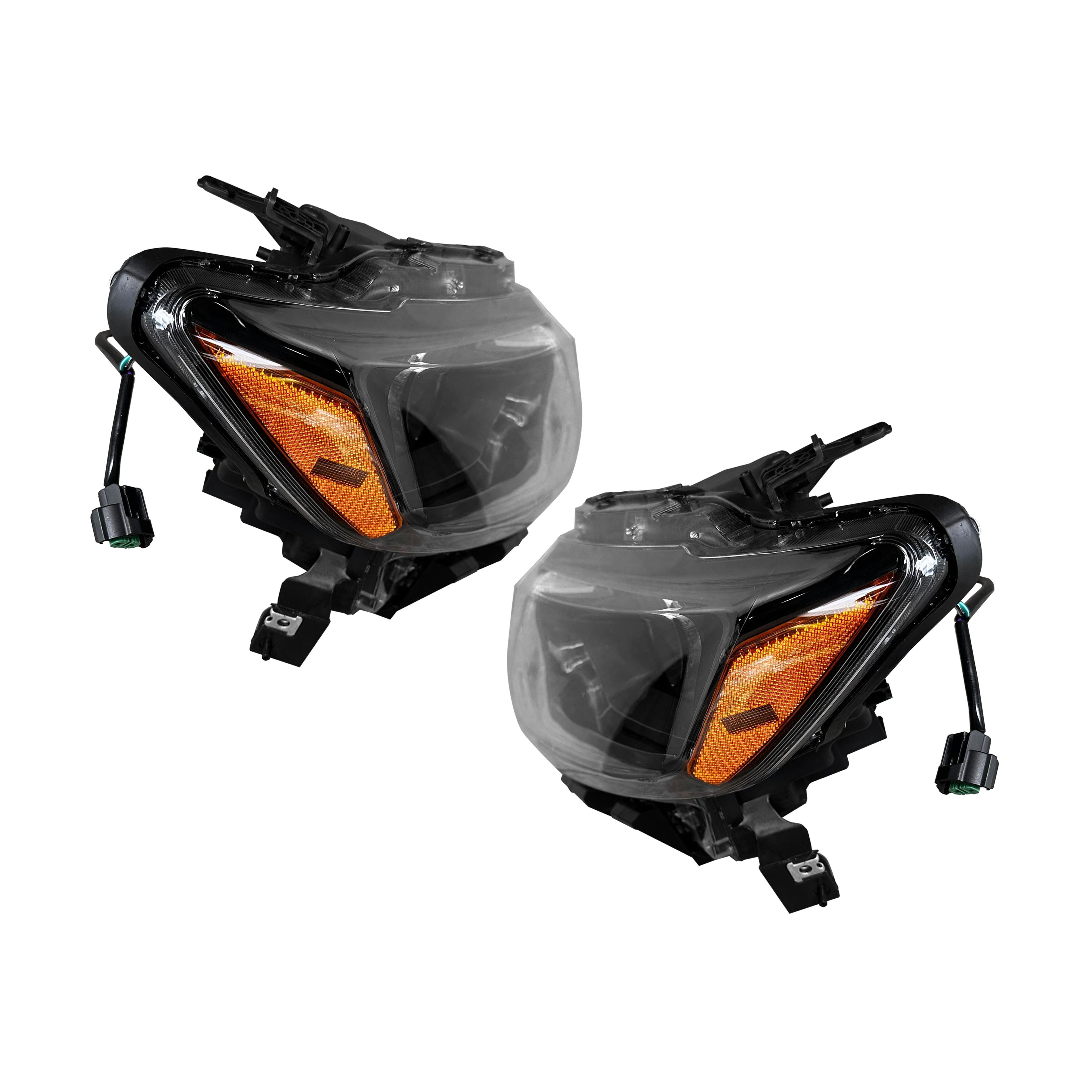 For 2014 2015 2016 Nissan Rogue Headlight Halogen Assembly Driver Passenger Pair Set 2Pcs 260604BA0A 260104BA2A