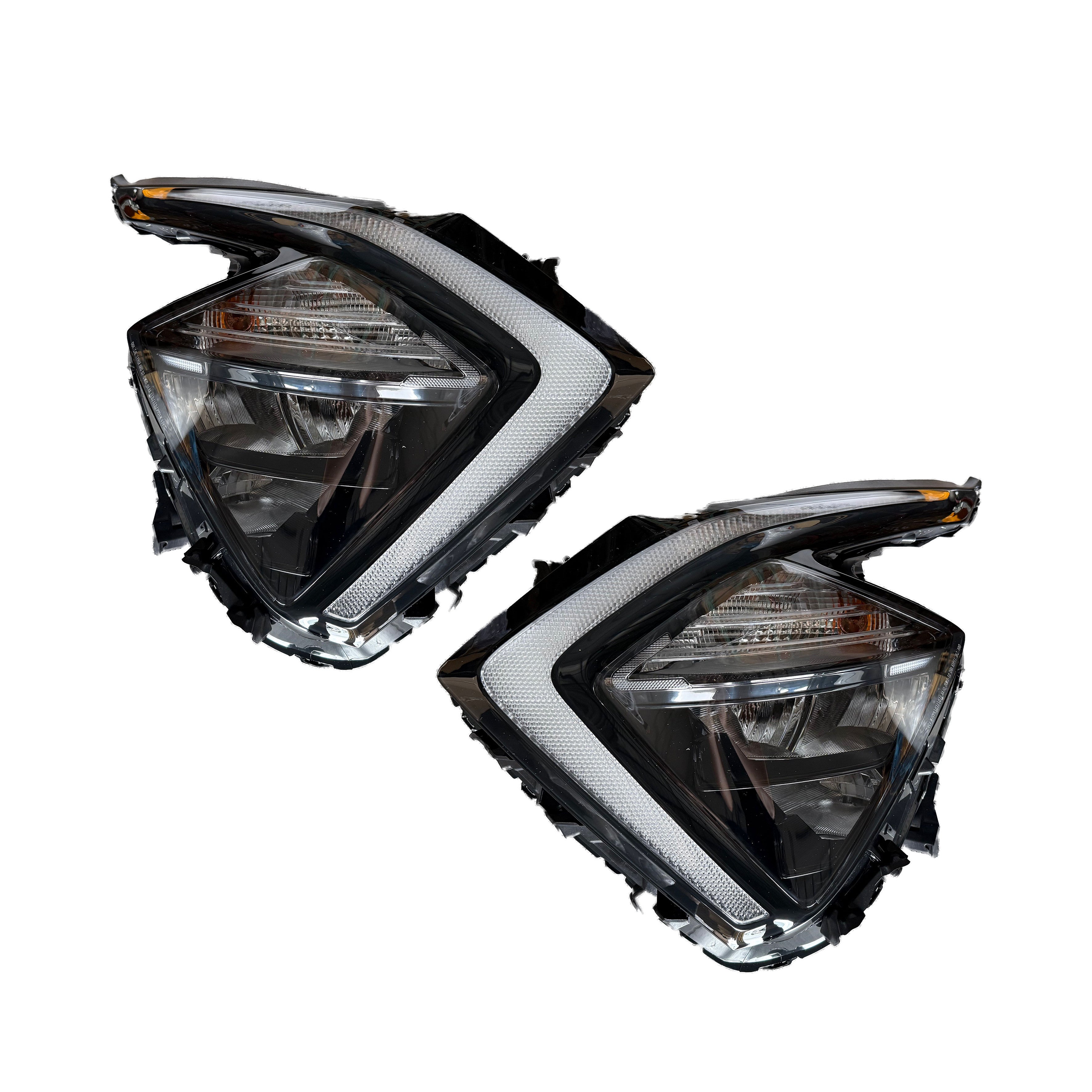 For 2023 2024 2025 Kia Sportage SX EX LX Front Bumper with Upper Lower Grille Fog Cover & Front Headlight LED Driver Passenger Side Set Pair Assembly Set