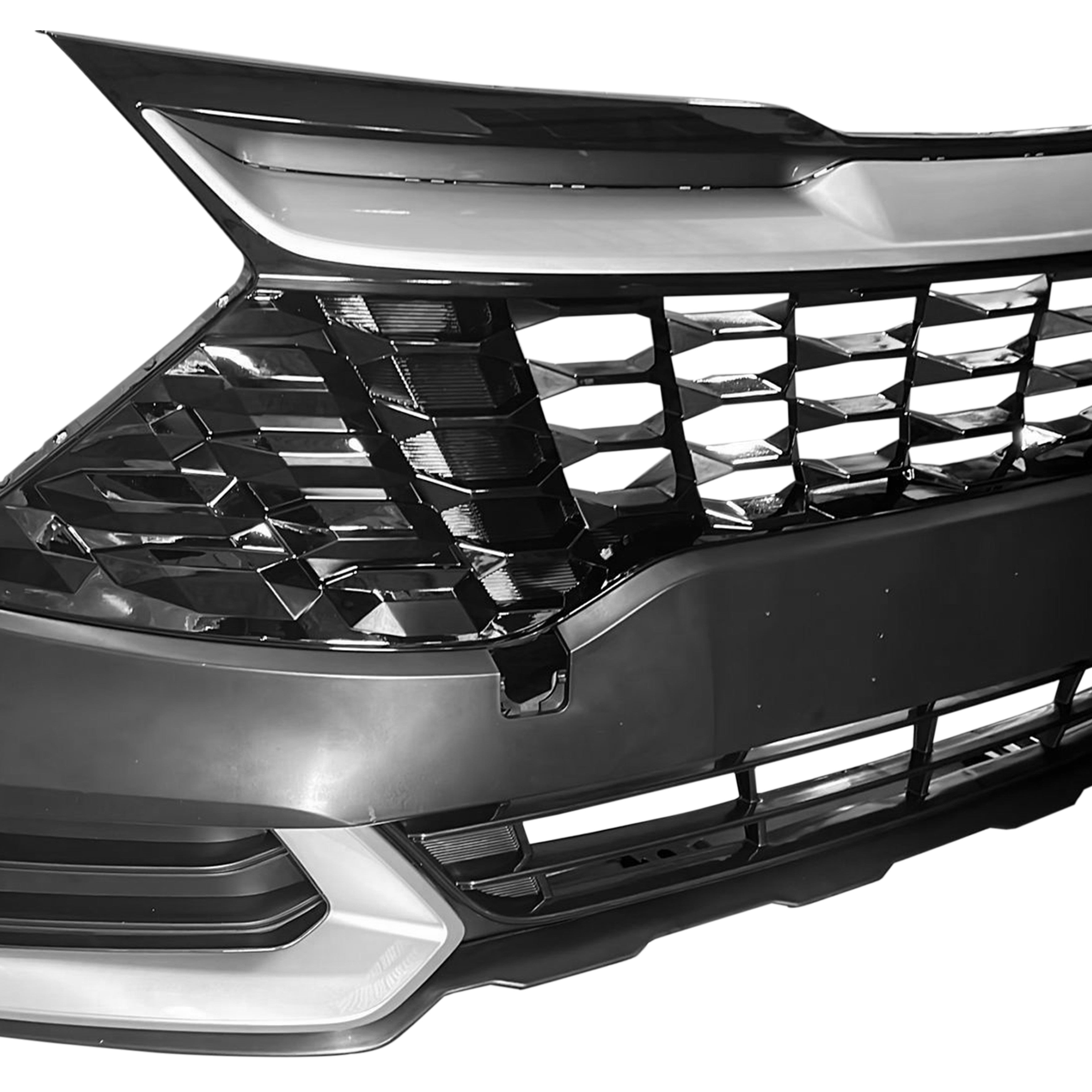 For 2023 2024 2025 Kia Sportage SX EX LX Front Bumper with Upper Lower Grille Fog Cover & Front Headlight LED Driver Passenger Side Set Pair Assembly Set