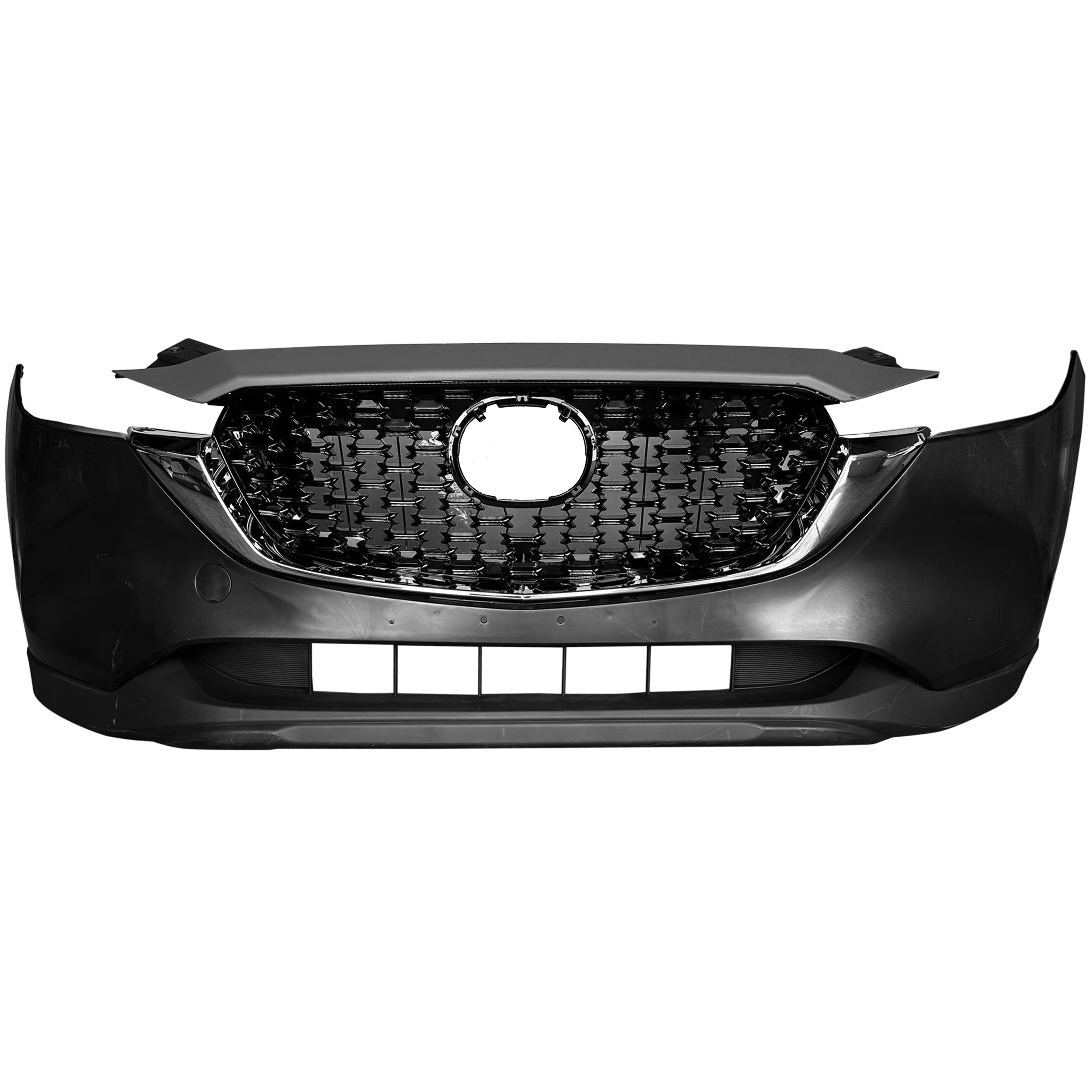 For 2022 2023 2024 Mazda CX-5 CX5 Front Bumper with Grilles Fog Cover Assembly Set