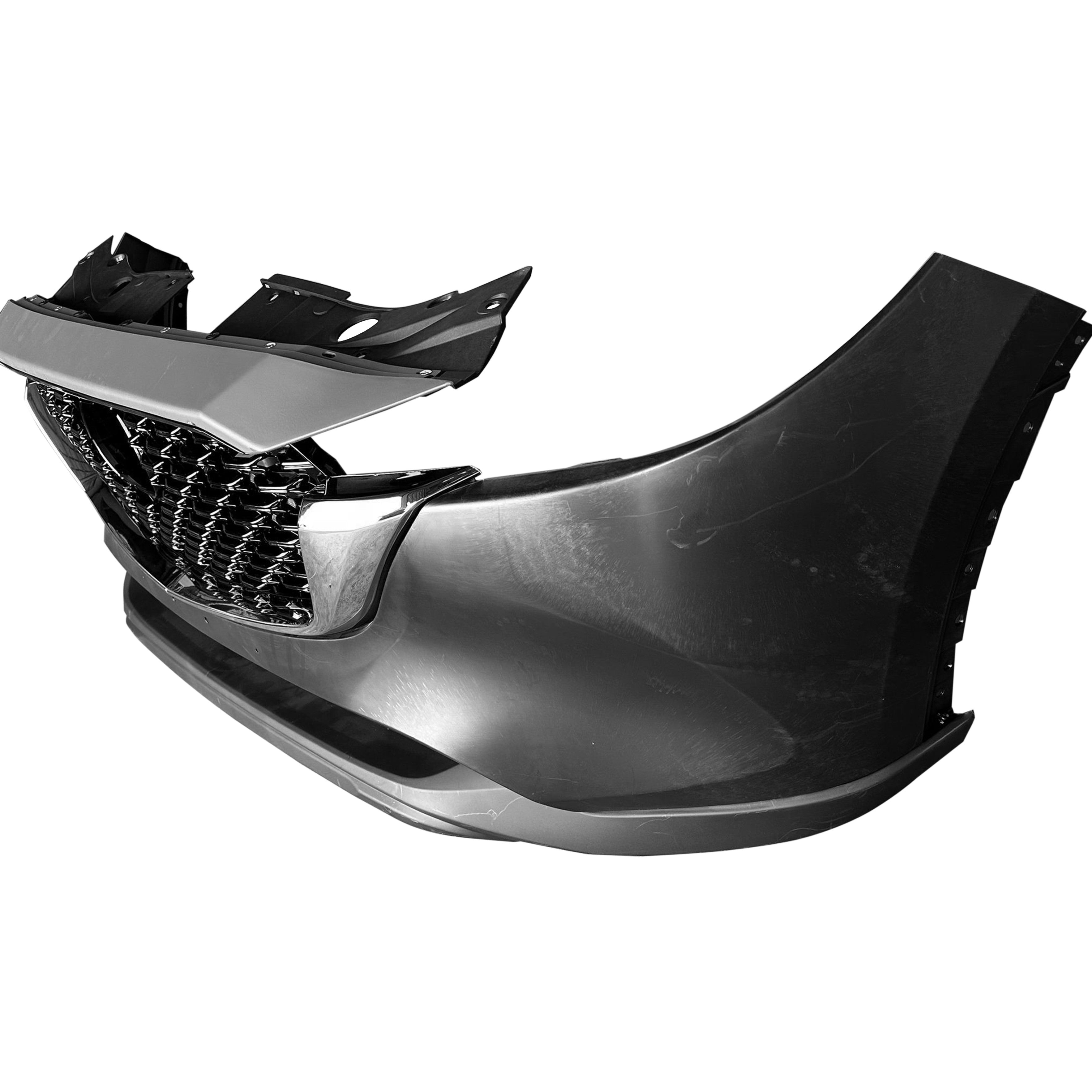 For 2022 2023 2024 Mazda CX-5 CX5 Front Bumper with Grilles Fog Cover Assembly Set