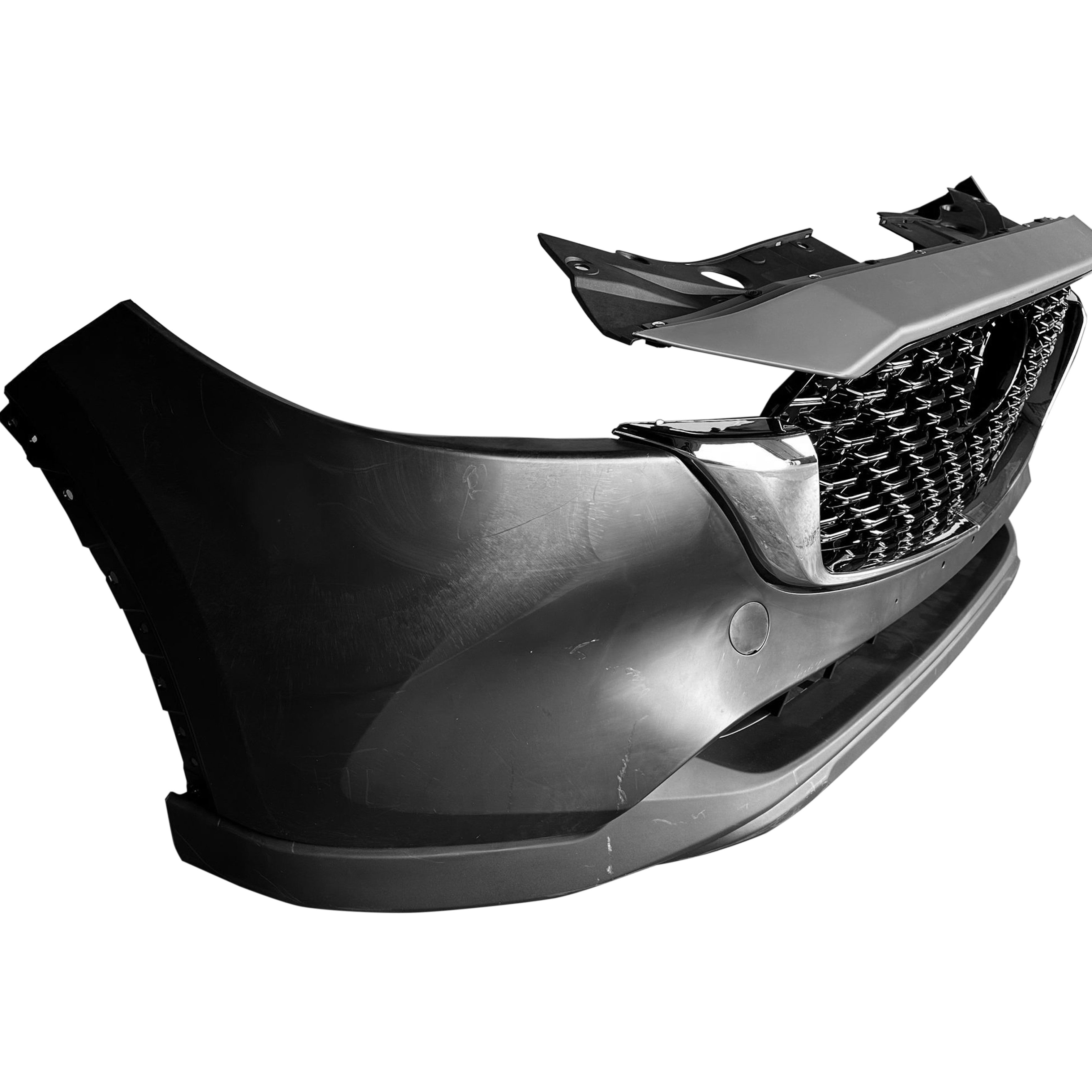 For 2022 2023 2024 Mazda CX-5 CX5 Front Bumper with Grilles Fog Cover Assembly Set