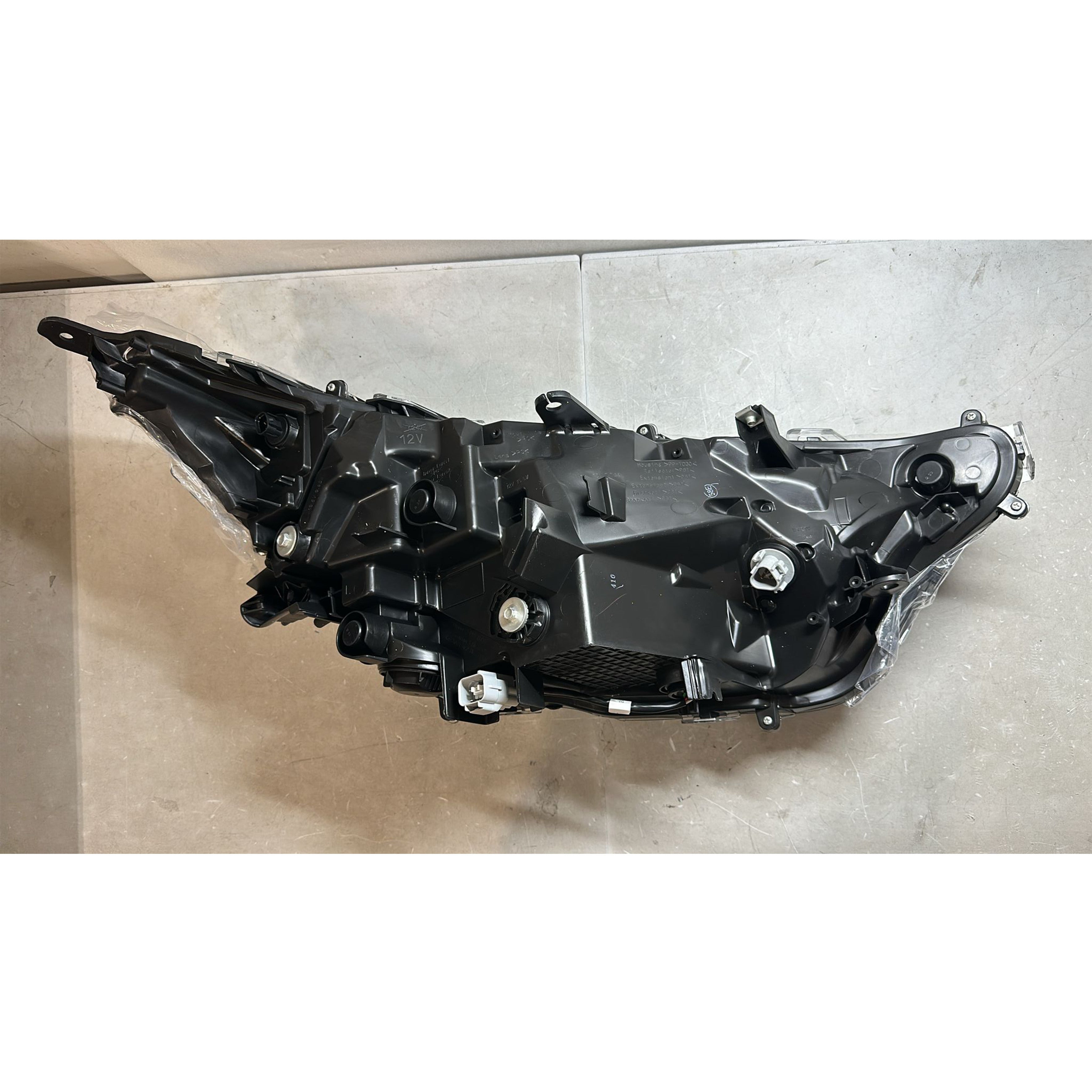 For 2019 2022 Toyota RAV4 LE XLE Headlight Assembly Chrome w/ LED Left Driver Damaged