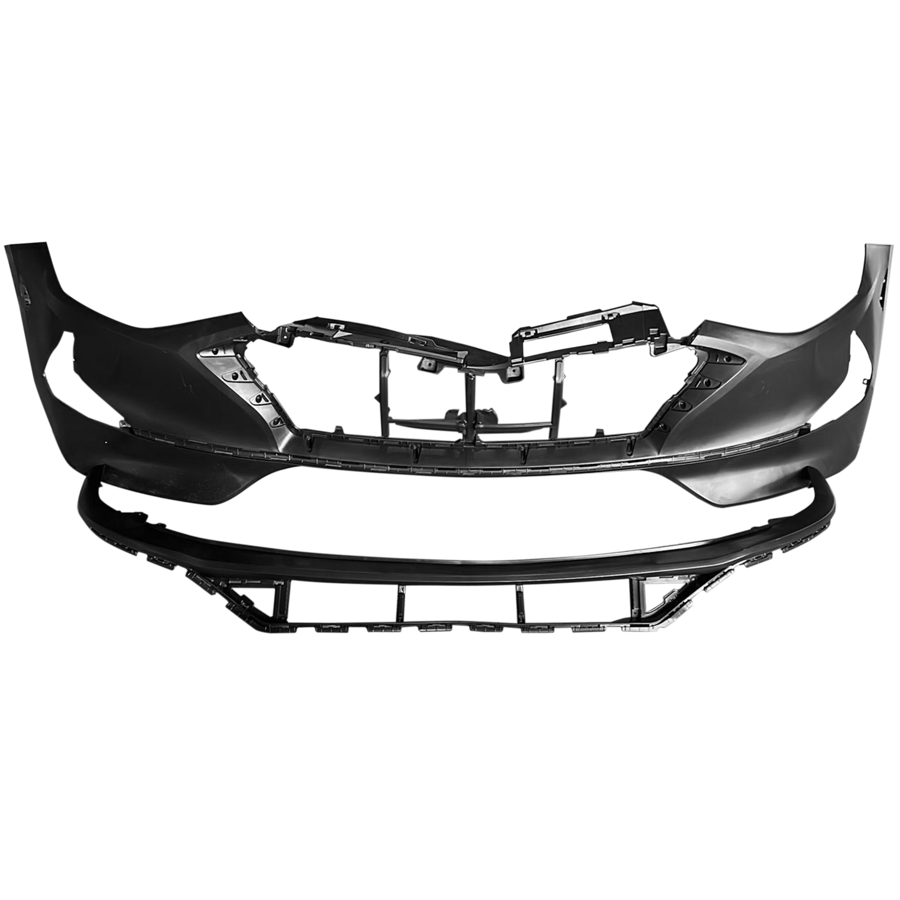 For 2020 2021 2022 2023 Hyundai Sonata Front Bumper with Grilles & Fog Cover Assembly Set