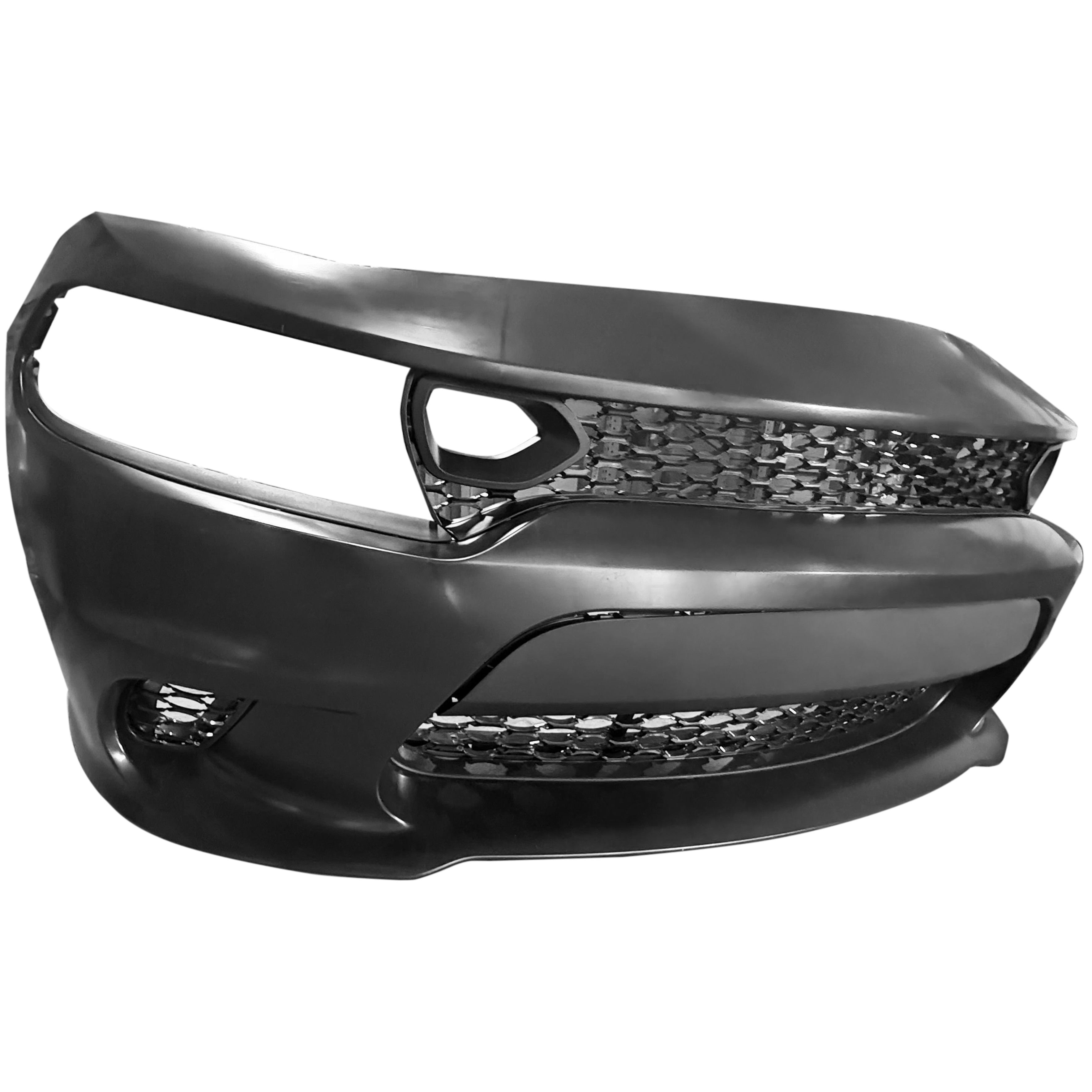 For 2015 2016 2017 2018 2019 2020 2021 2022 2023 Dodge Charger Front Bumper with Grilles & Fog Cover Assembly Set SRT Hellcat